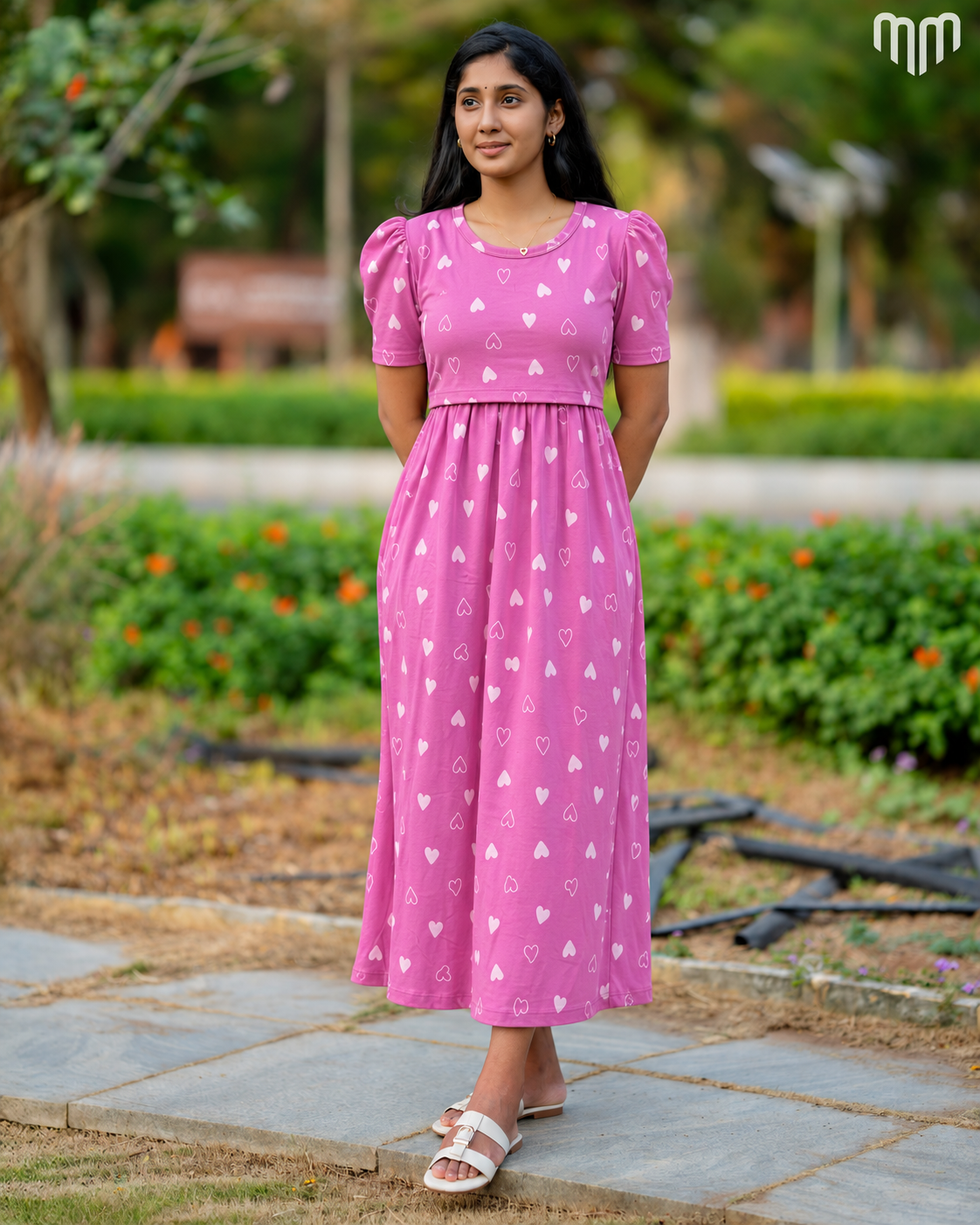 Pink Sweetheart Zipless Maternity Loungewear – Full Length