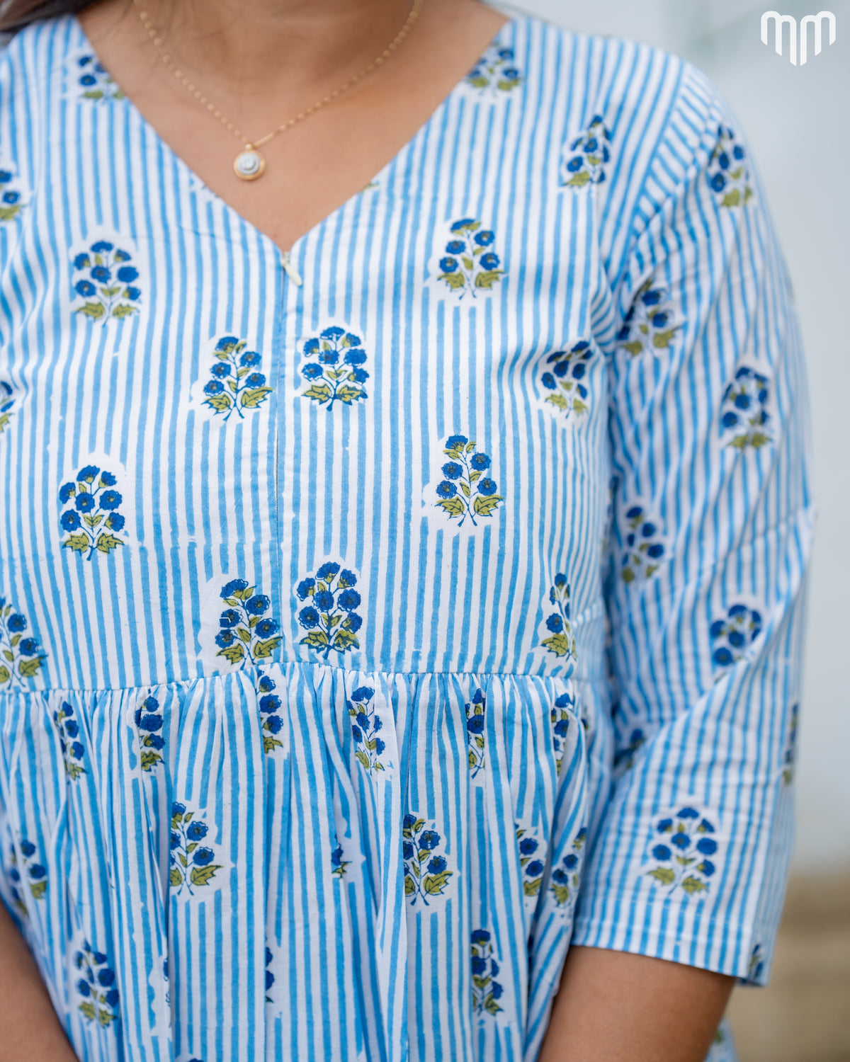 Cornflower Maternity Peplum Co-ord Set
