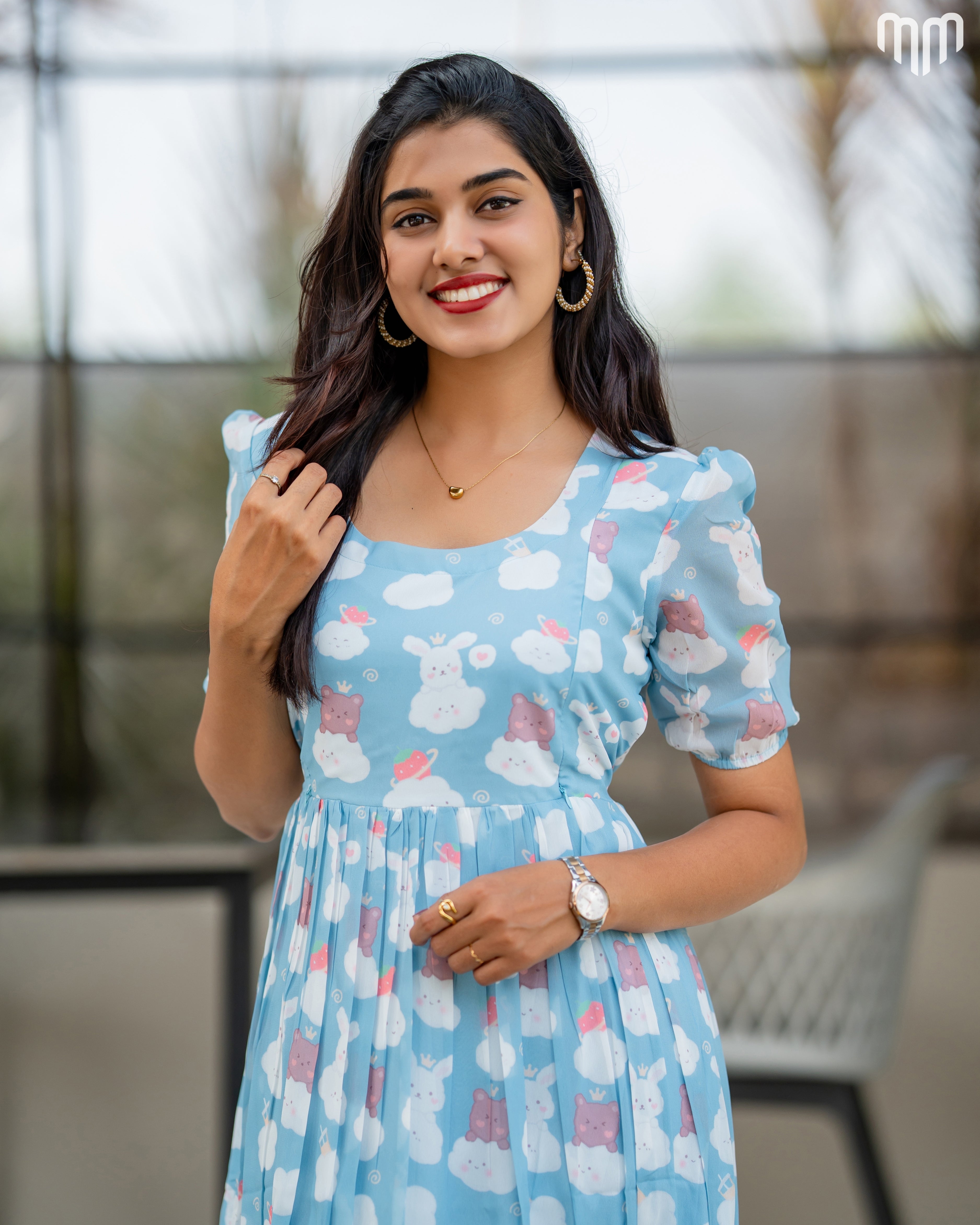 Cloudy Maternity Maxi