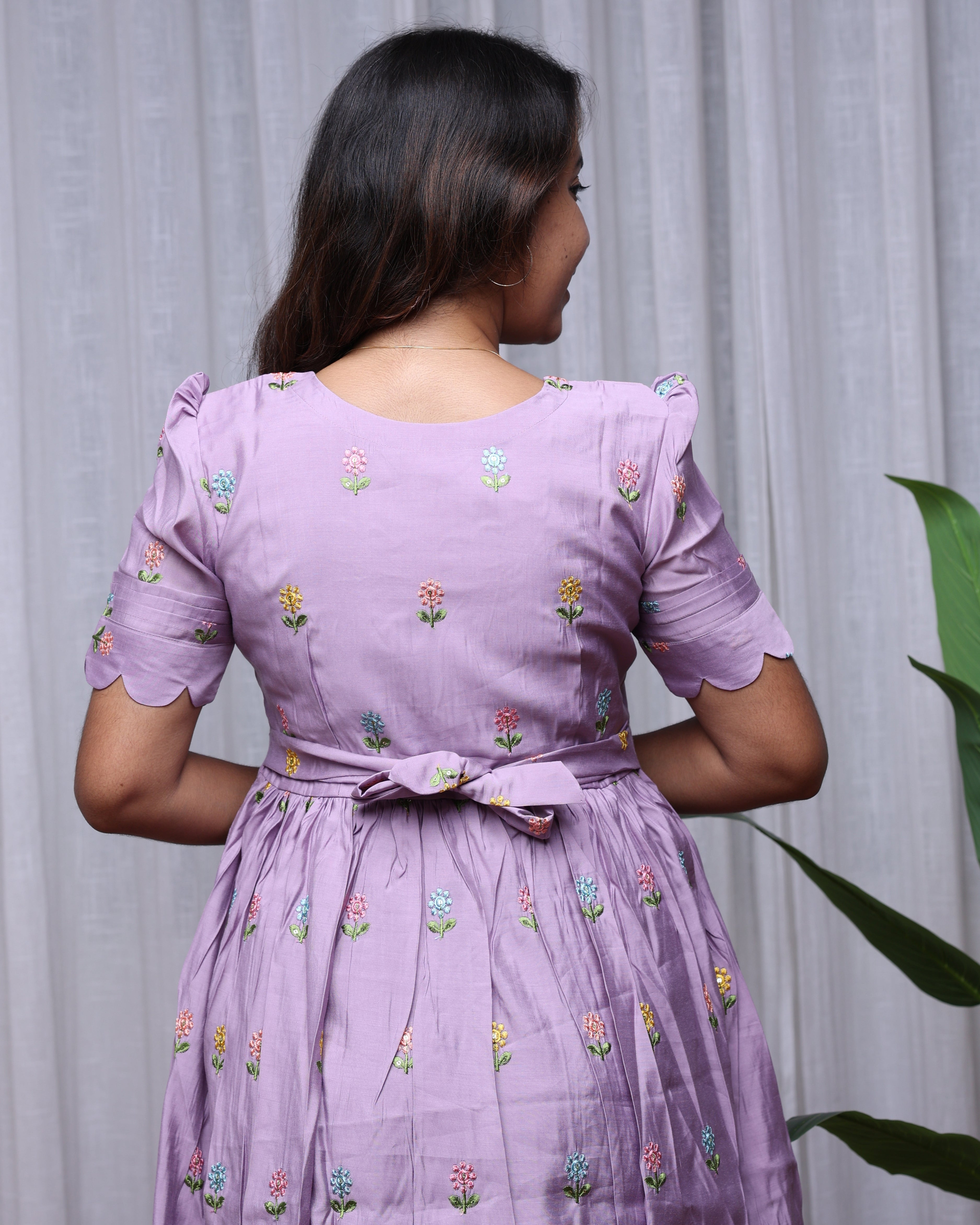 Roman Silk _V5 Maternity Maxi
