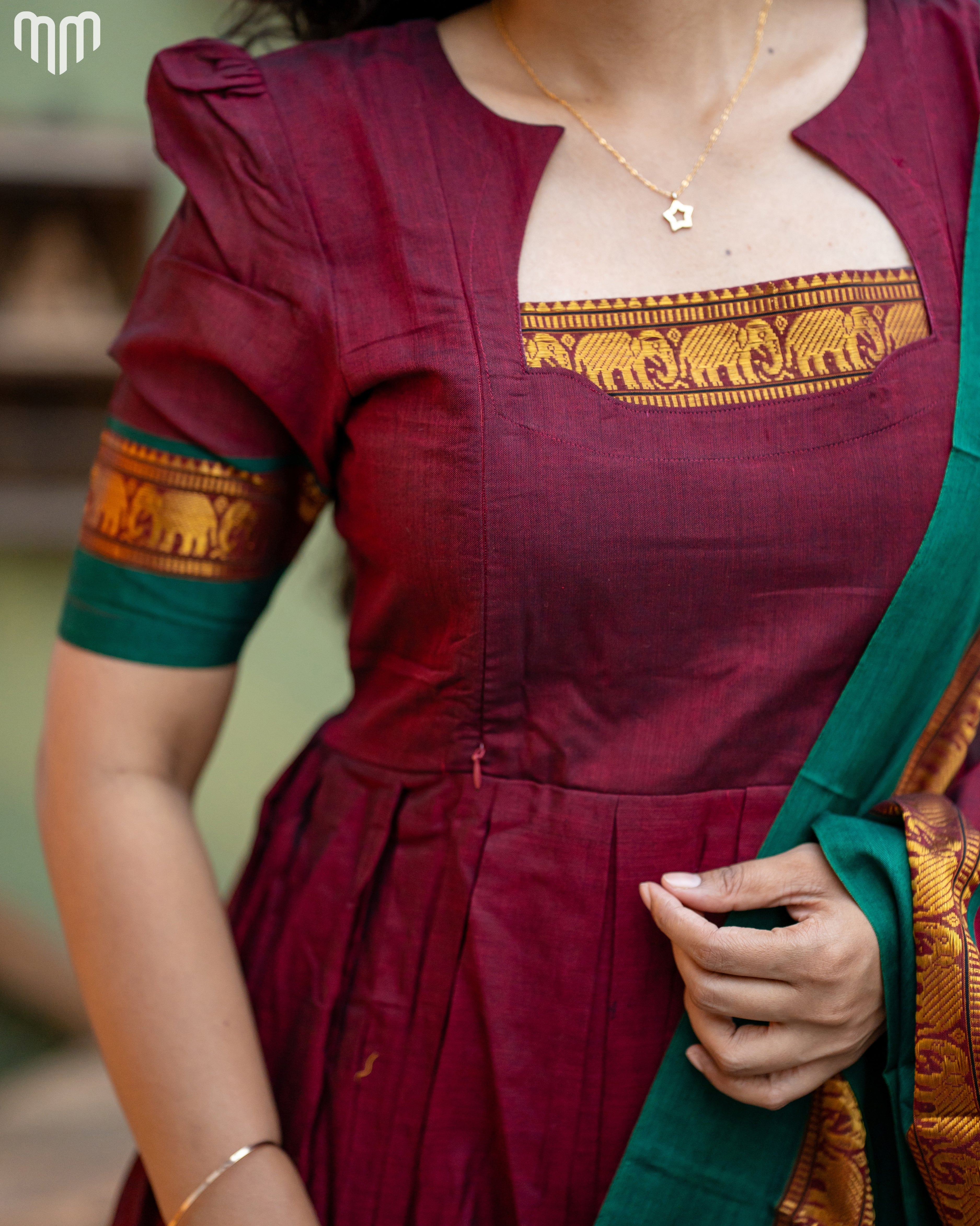 Narayanapet_V2 Maternity Maxi With Dupatta