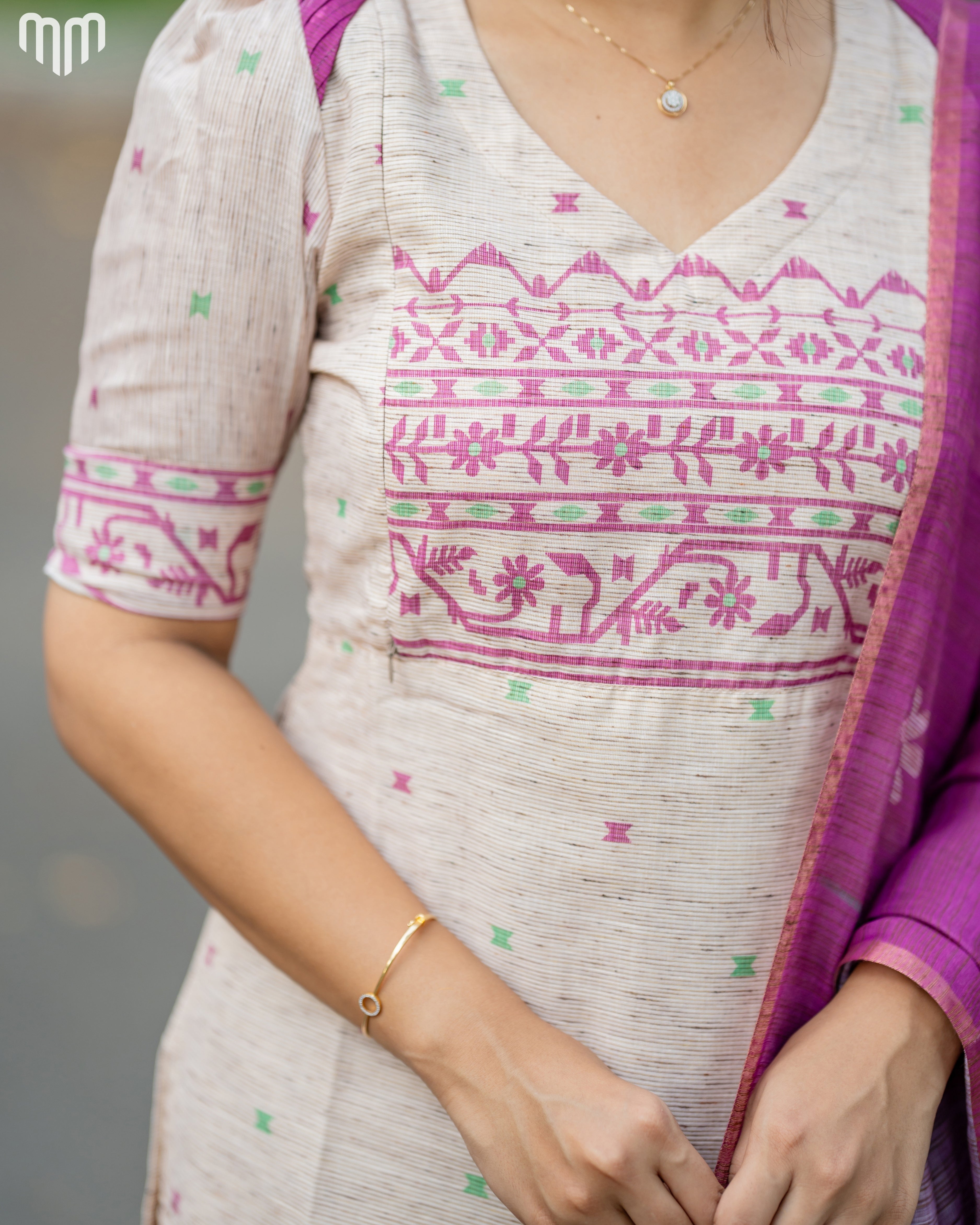 Jamdhani Silk_V1 Maternity Kurti Set
