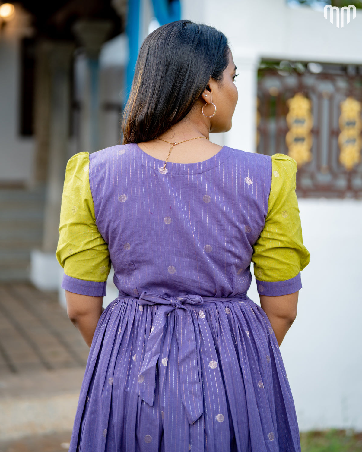 Sakshi_V1 Handloom Cotton Maternity Maxi with Full Cotton Lining