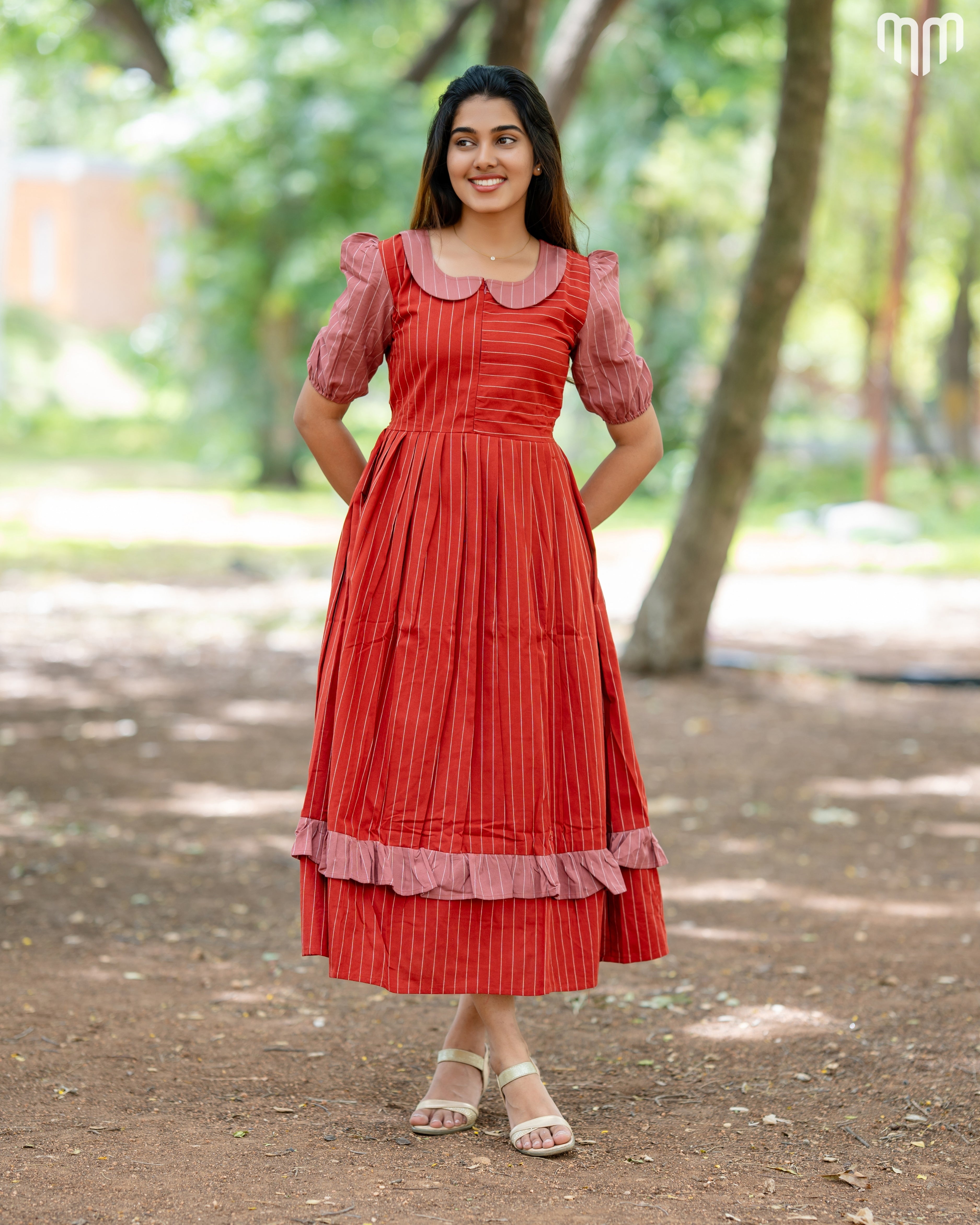 Ziva Handloom Cotton Maternity Maxi