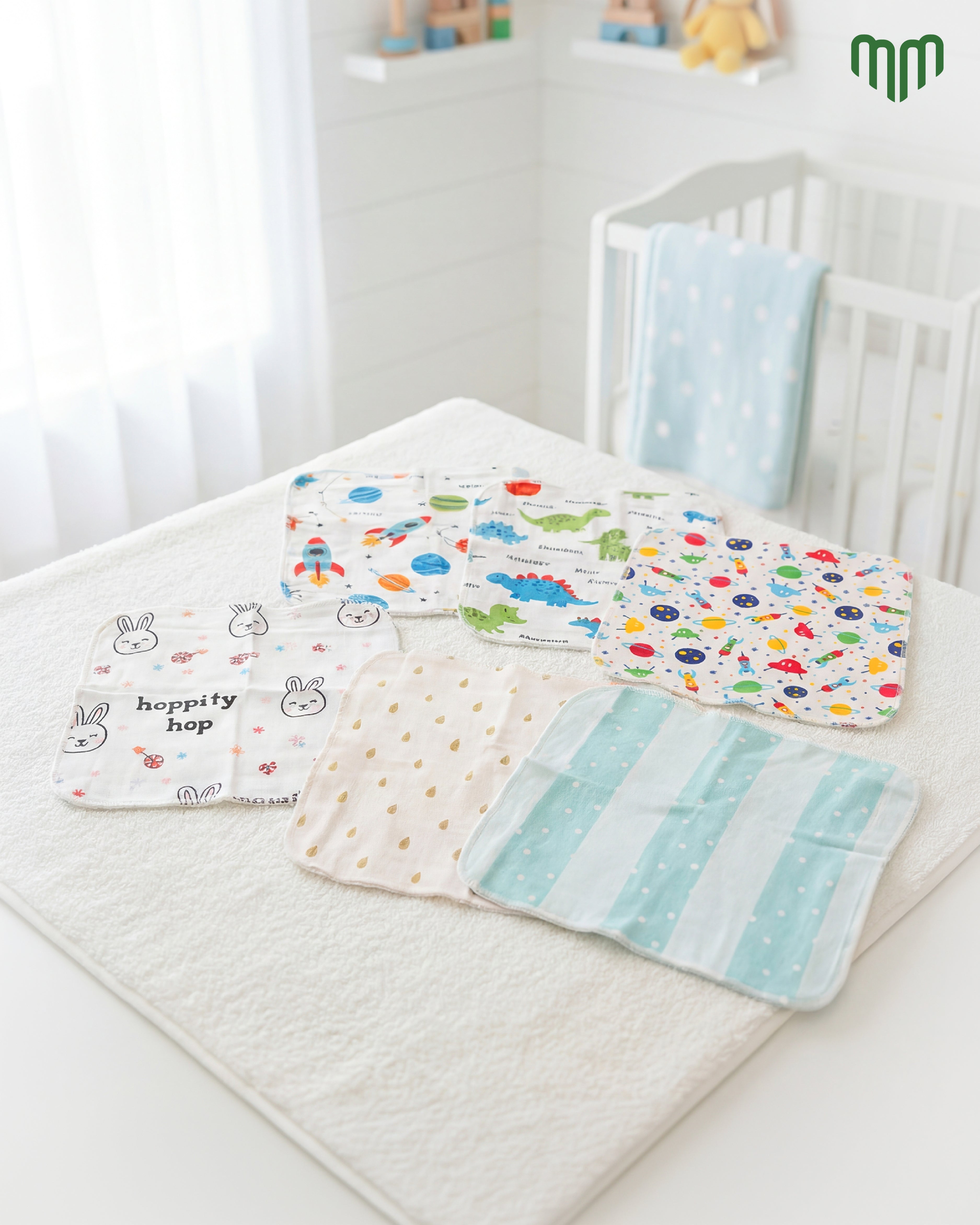 Cotton Wipes Small (Pack Of 6)