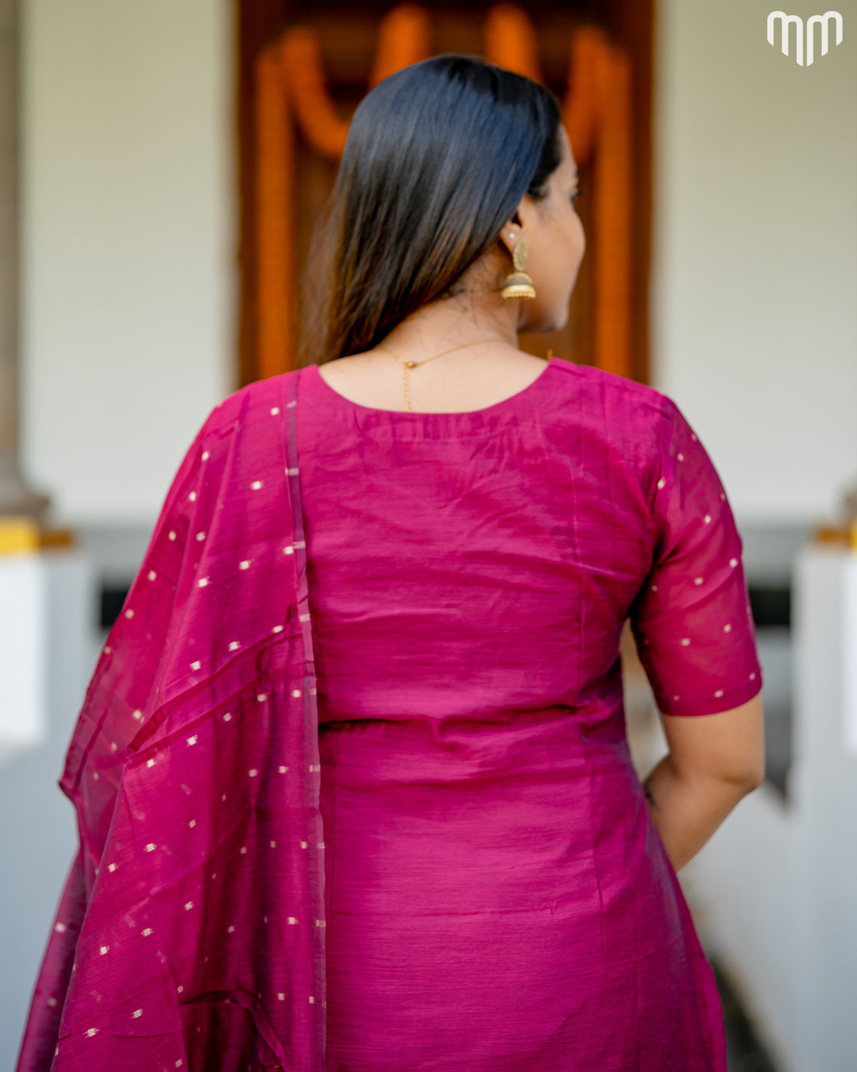 Vainavi Rani pink Fancy Maternity Kurti Set with top cotton lining