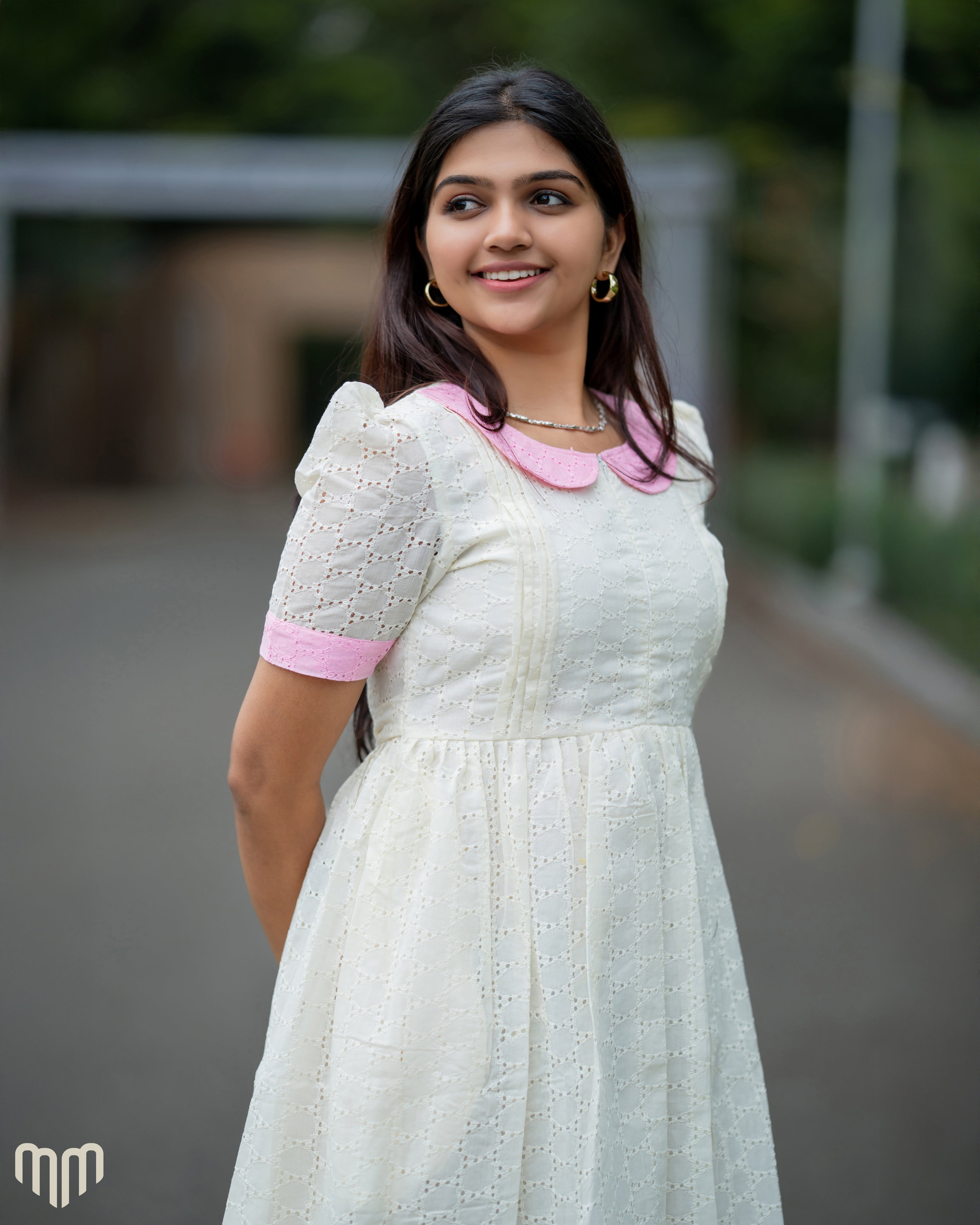 Creamy Hakoba Maternity Maxi