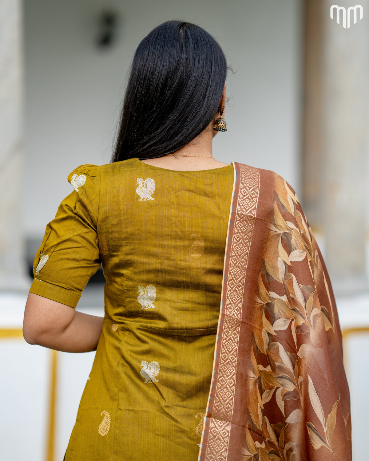 Varenya Premium Raw Silk Maternity Kurti Set with top cotton lining