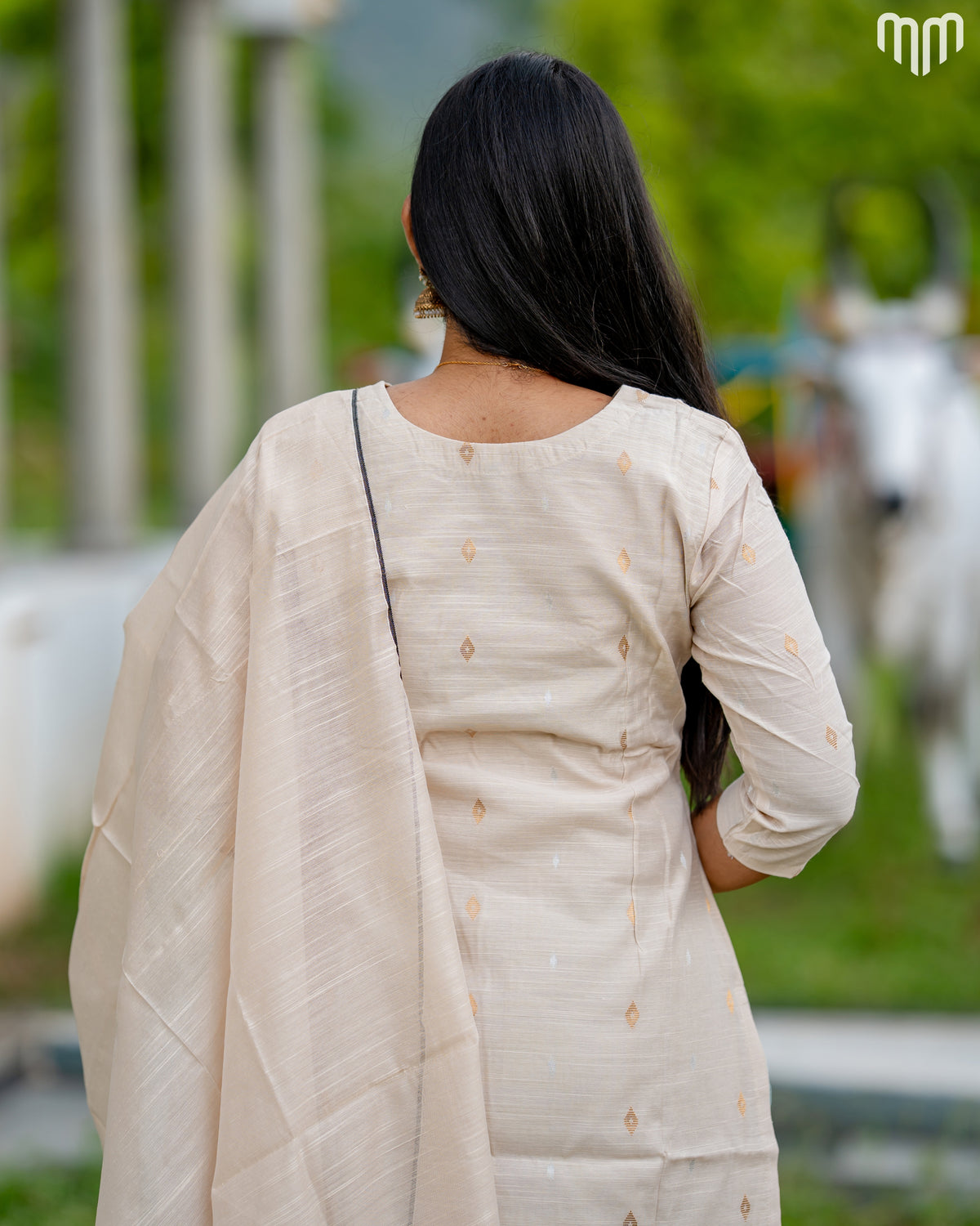 Casatta_V1 Premium Raw Silk Maternity Kurti Set with top cotton lining