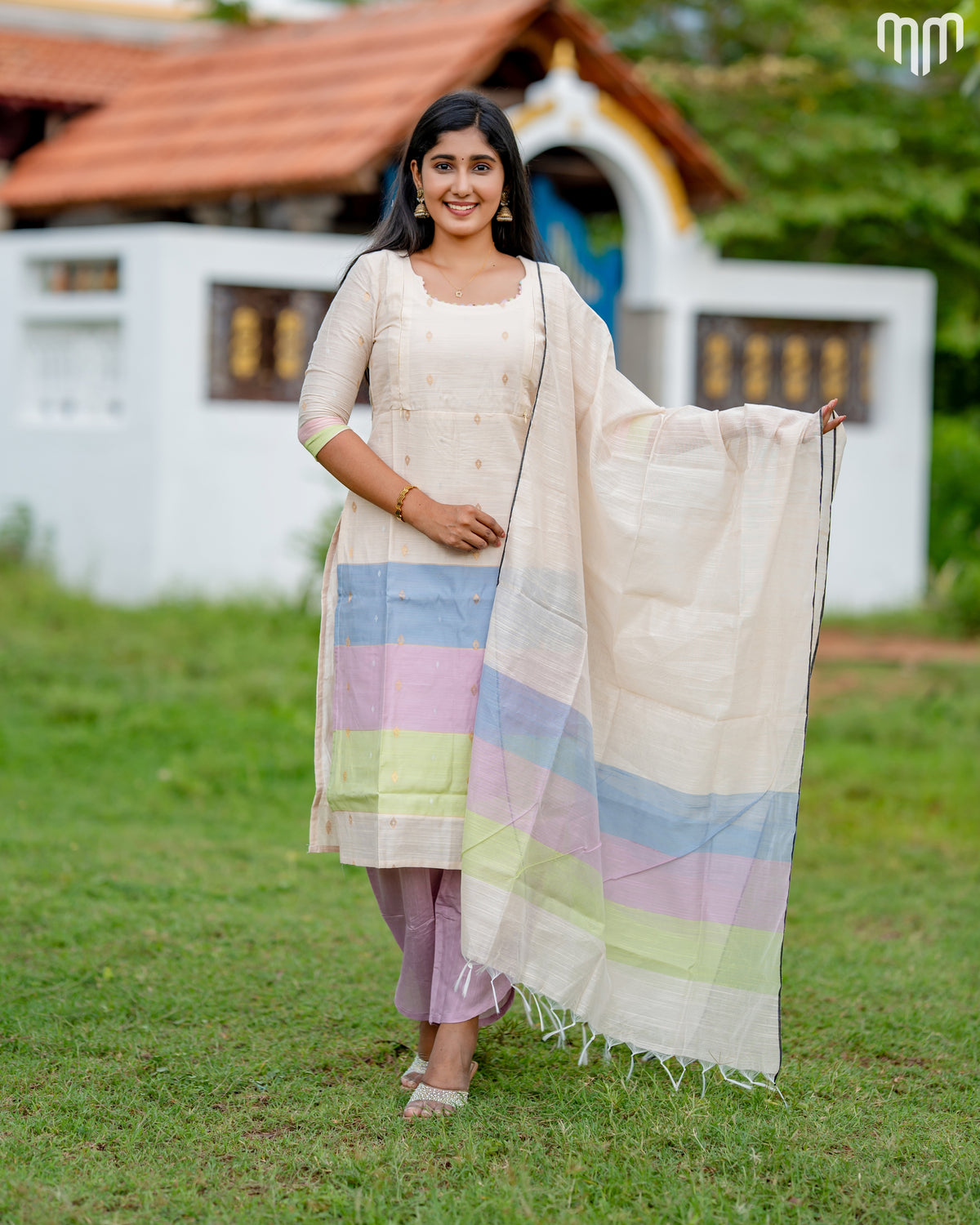 Casatta_V2 Premium Raw Silk Maternity Kurti Set with top cotton lining