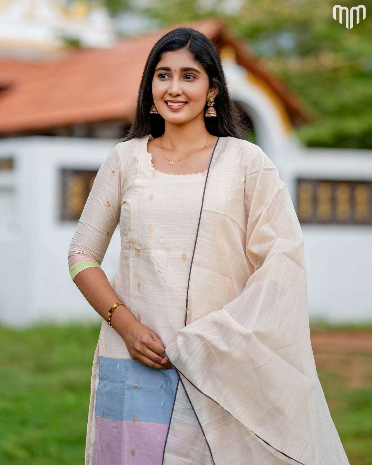 Casatta_V2 Premium Raw Silk Maternity Kurti Set with top cotton lining