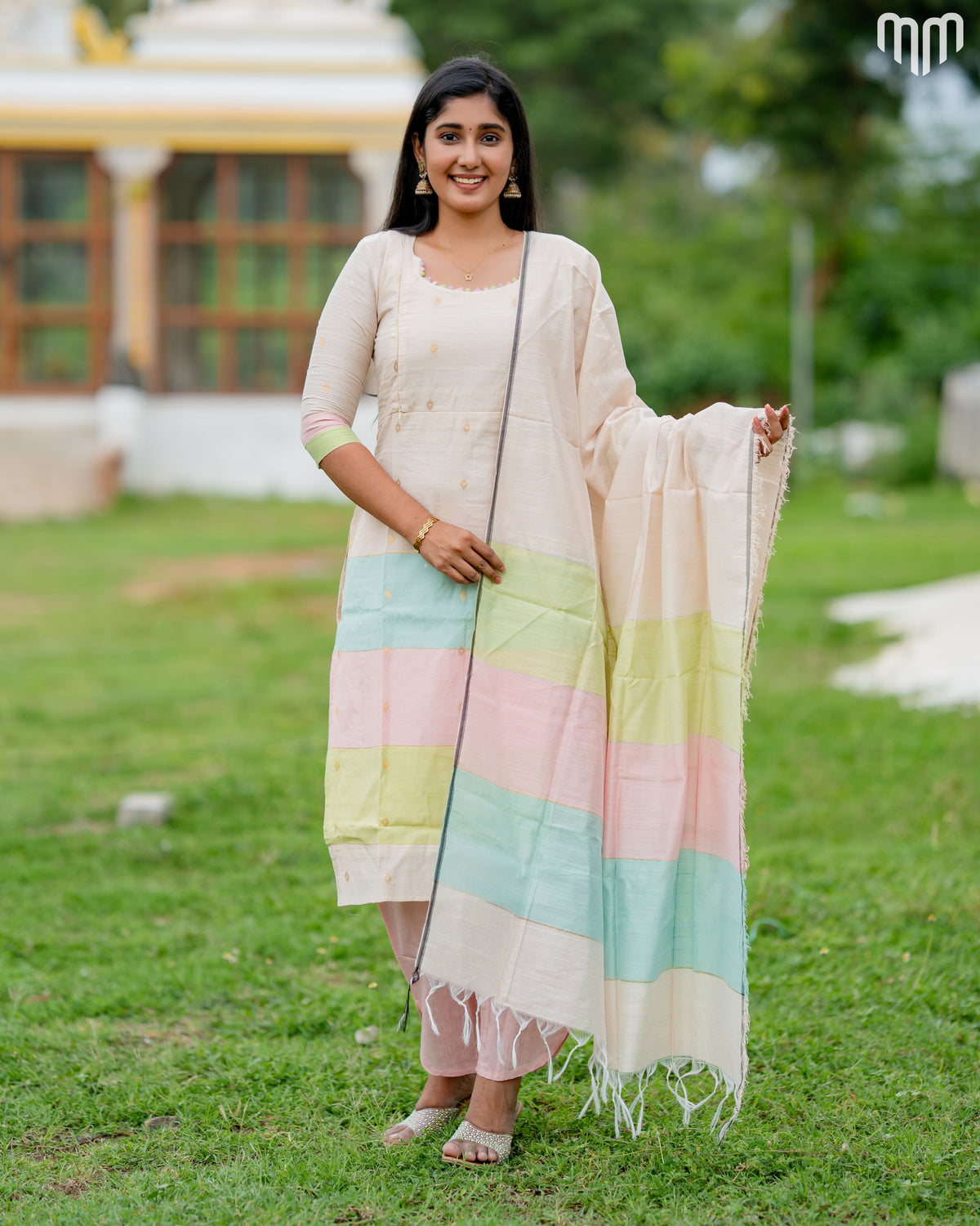 Casatta_V4 Premium Raw Silk Maternity Kurti Set with top cotton lining