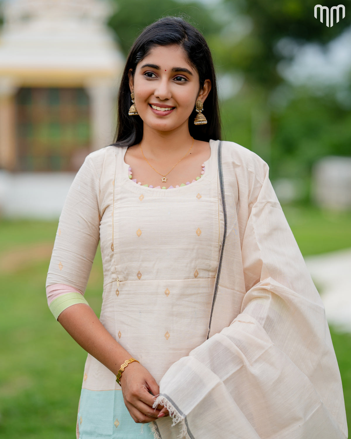 Casatta_V4 Premium Raw Silk Maternity Kurti Set with top cotton lining
