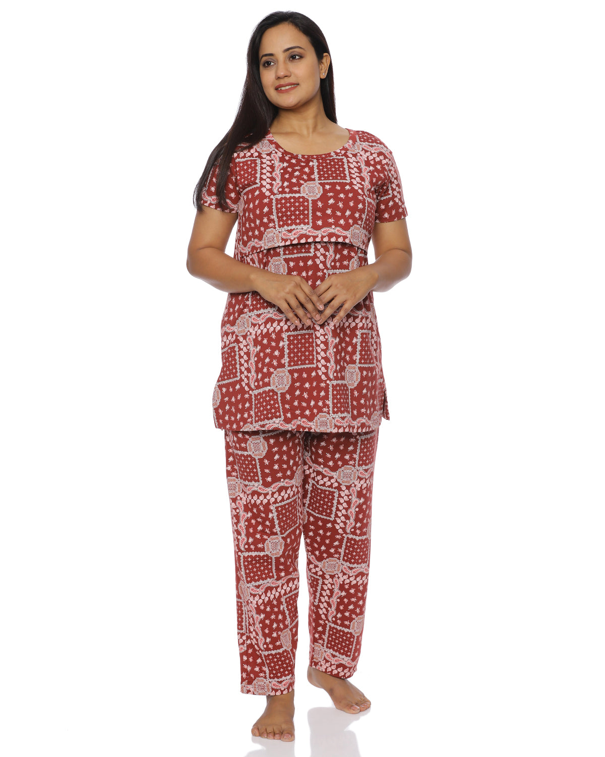 Kashvi Zipless Feeding Pant Set