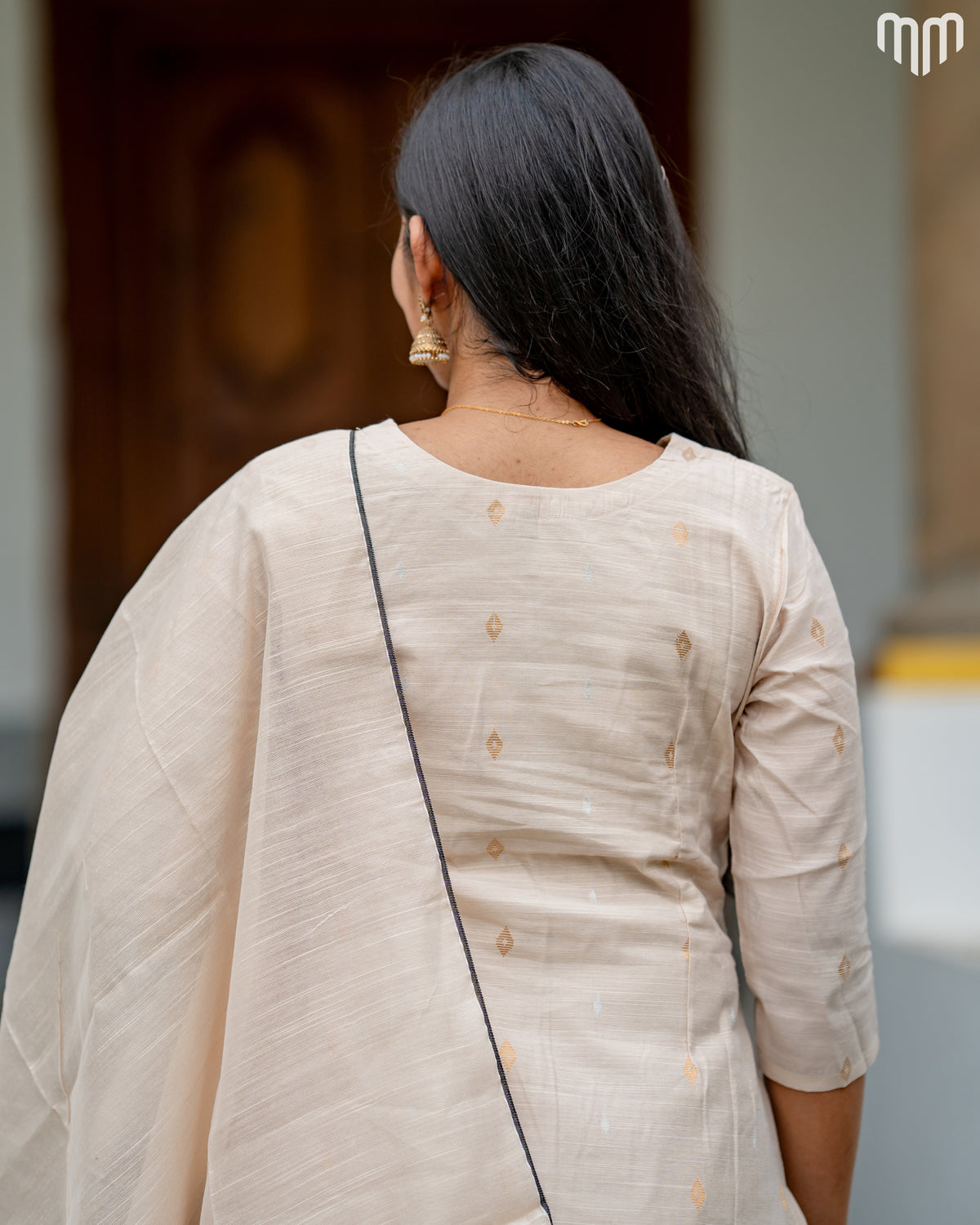 Casatta_V5 Premium Raw Silk Maternity Kurti Set with top cotton lining