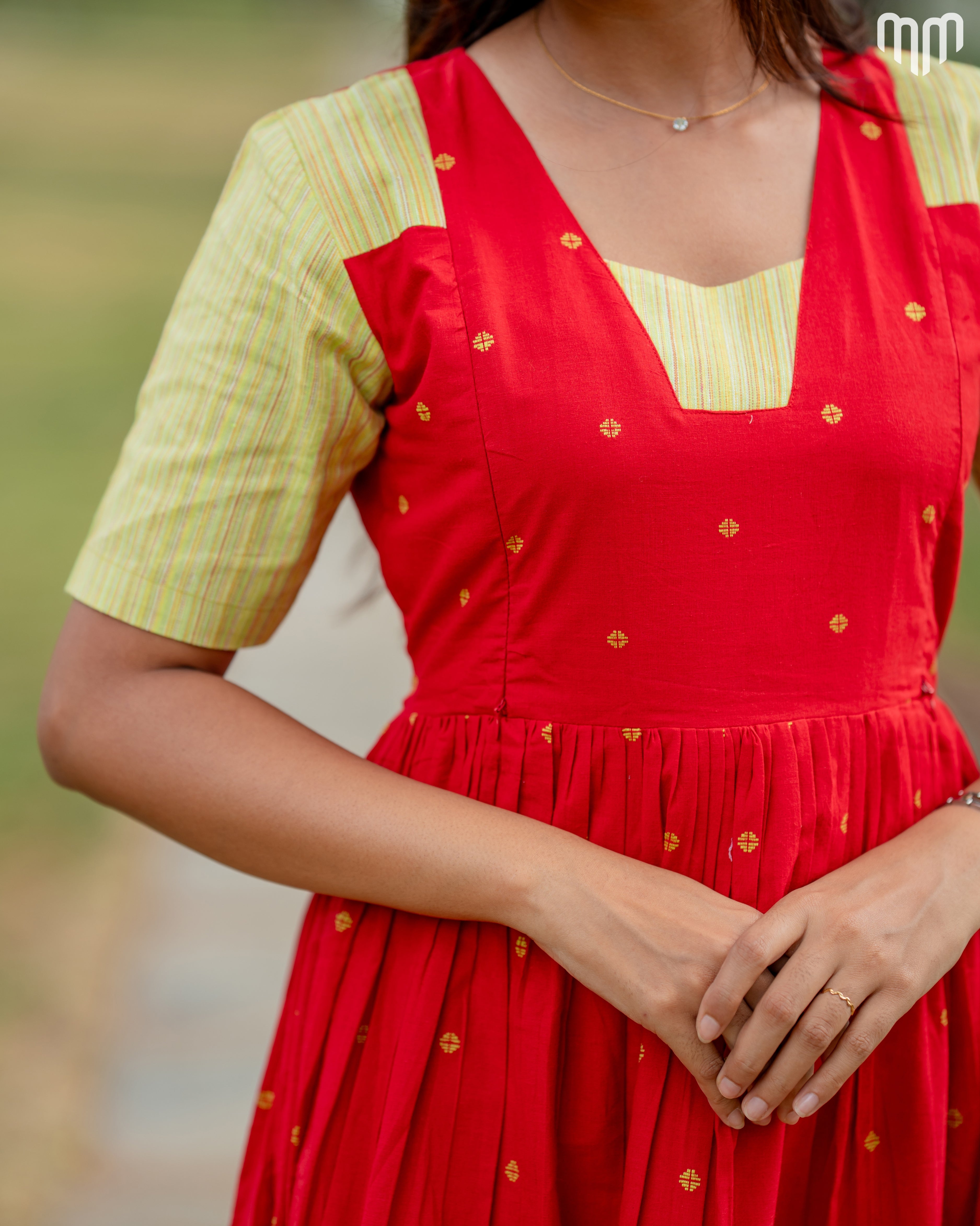 Anjala Handloom Cotton Maternity Maxi