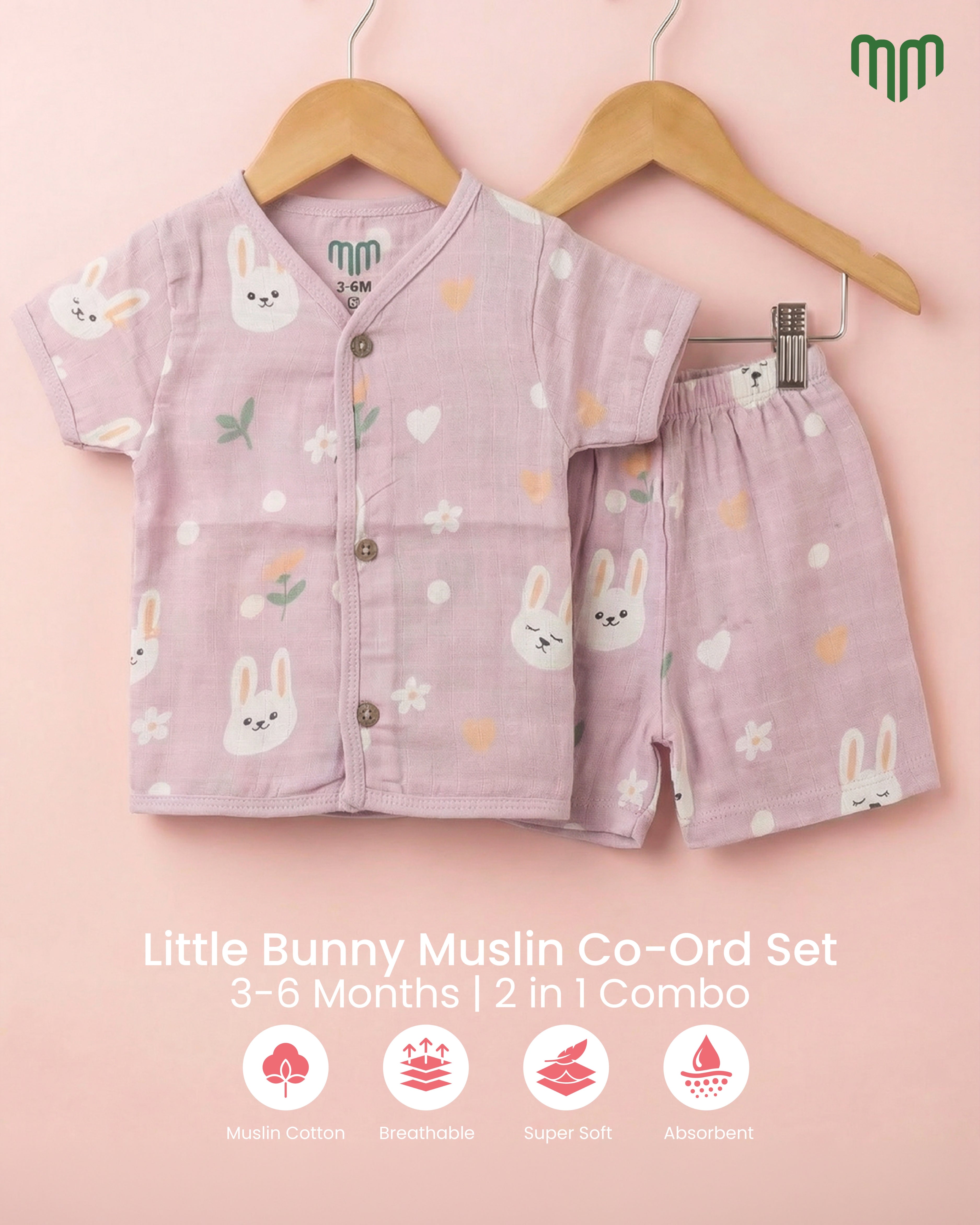 Little Bunny Muslin Co-ord set
