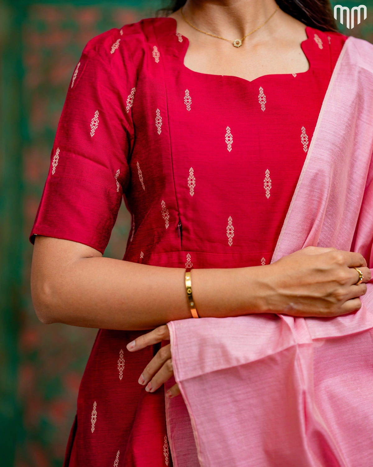 Radhai_Pink Maternity Kurti Set