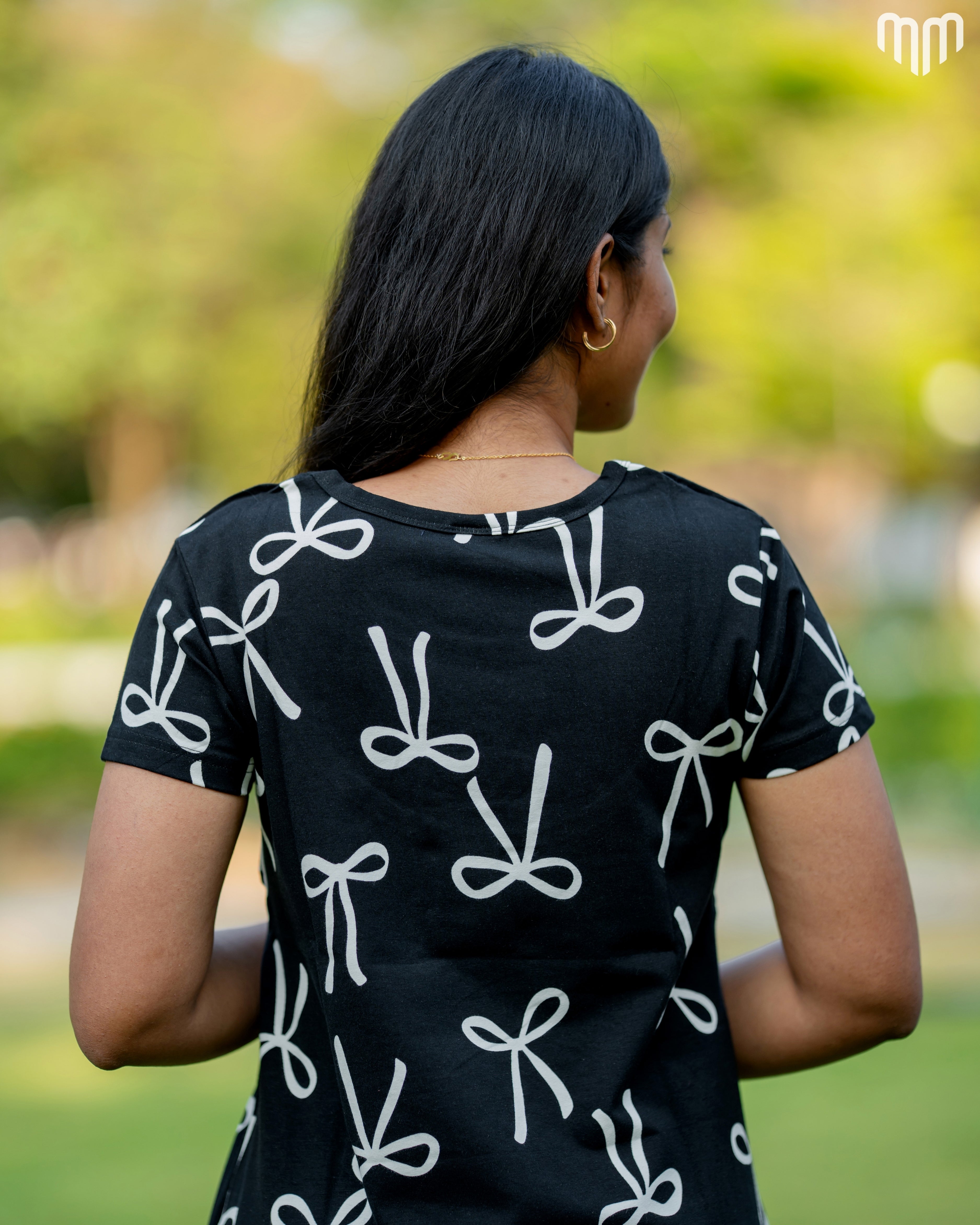 Bow Zipless Feeding T-shirt