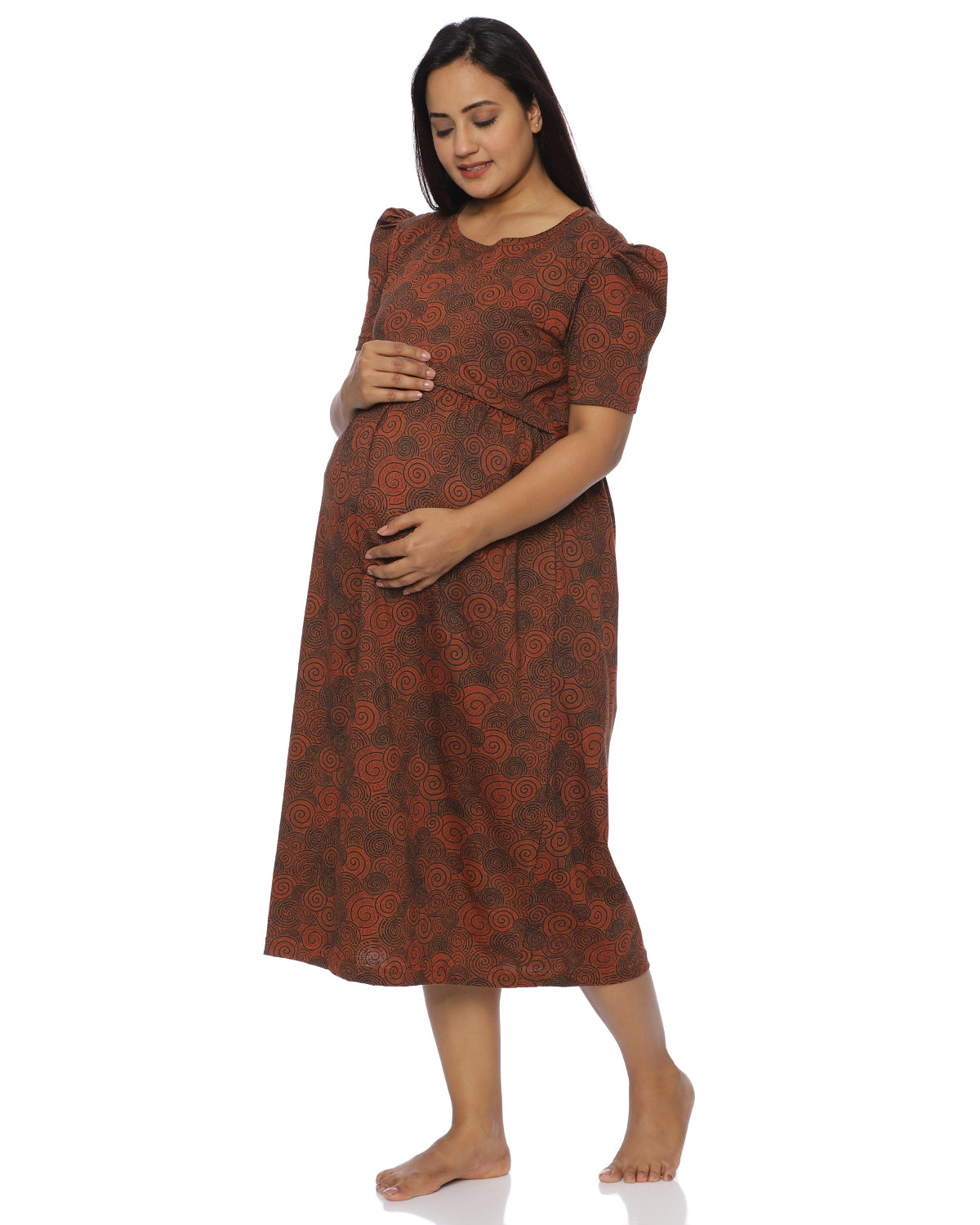 Emery Zipless Maternity Loungewear – Calf Length