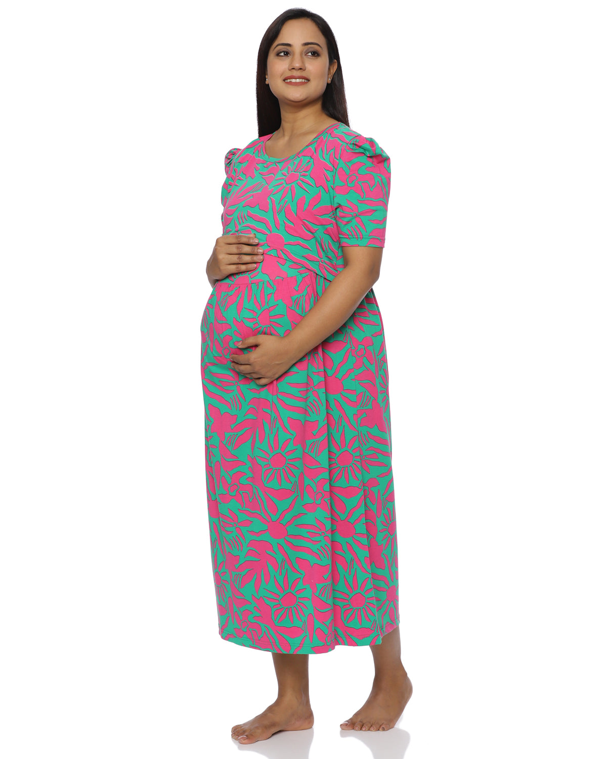 Naisha Zipless Maternity Loungewear – Calf Length