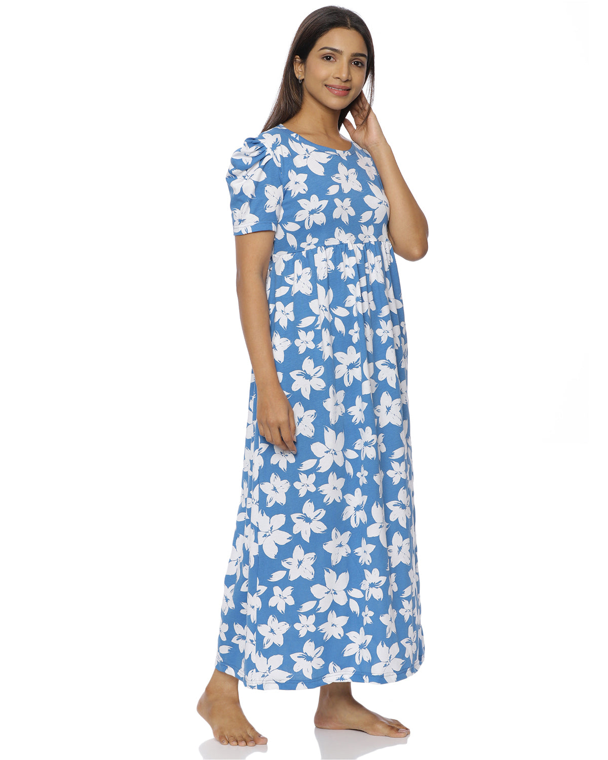 Fusion v2 | Casual Non-Maternity Loungewear - Puff Sleeve | Full Length