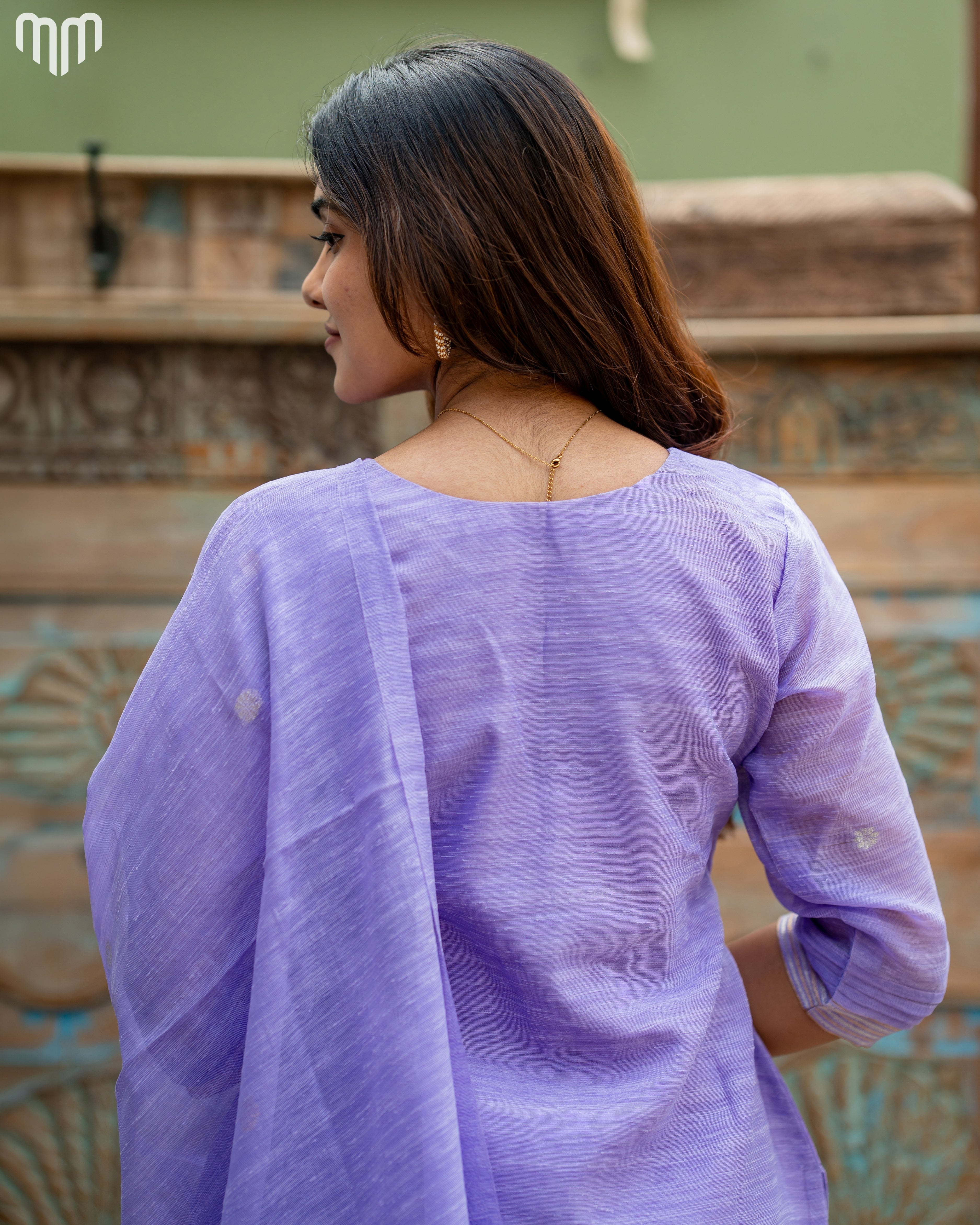Voilet-Mimee Maternity Kurti Set
