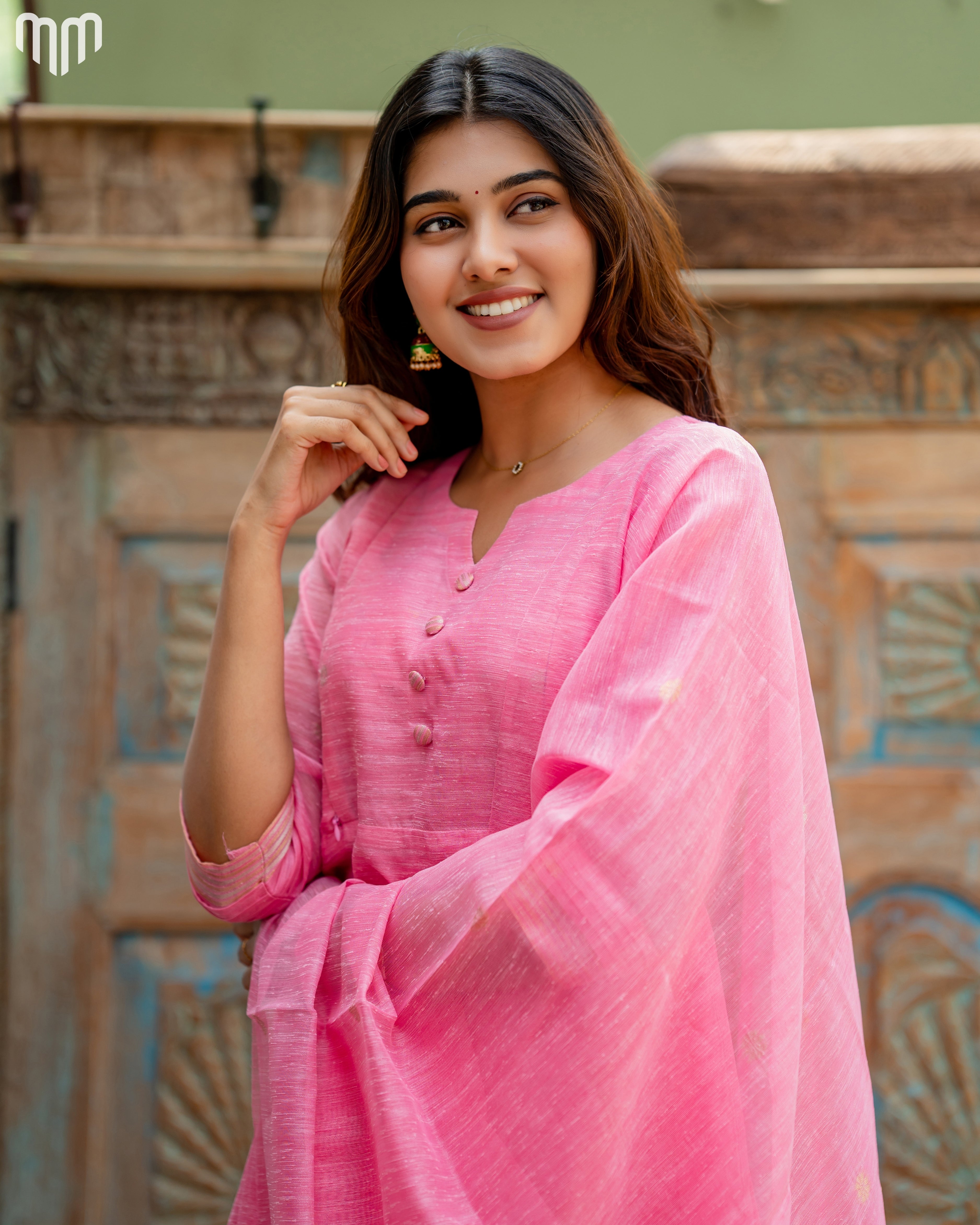 Pink-Mimee Maternity Kurti Set