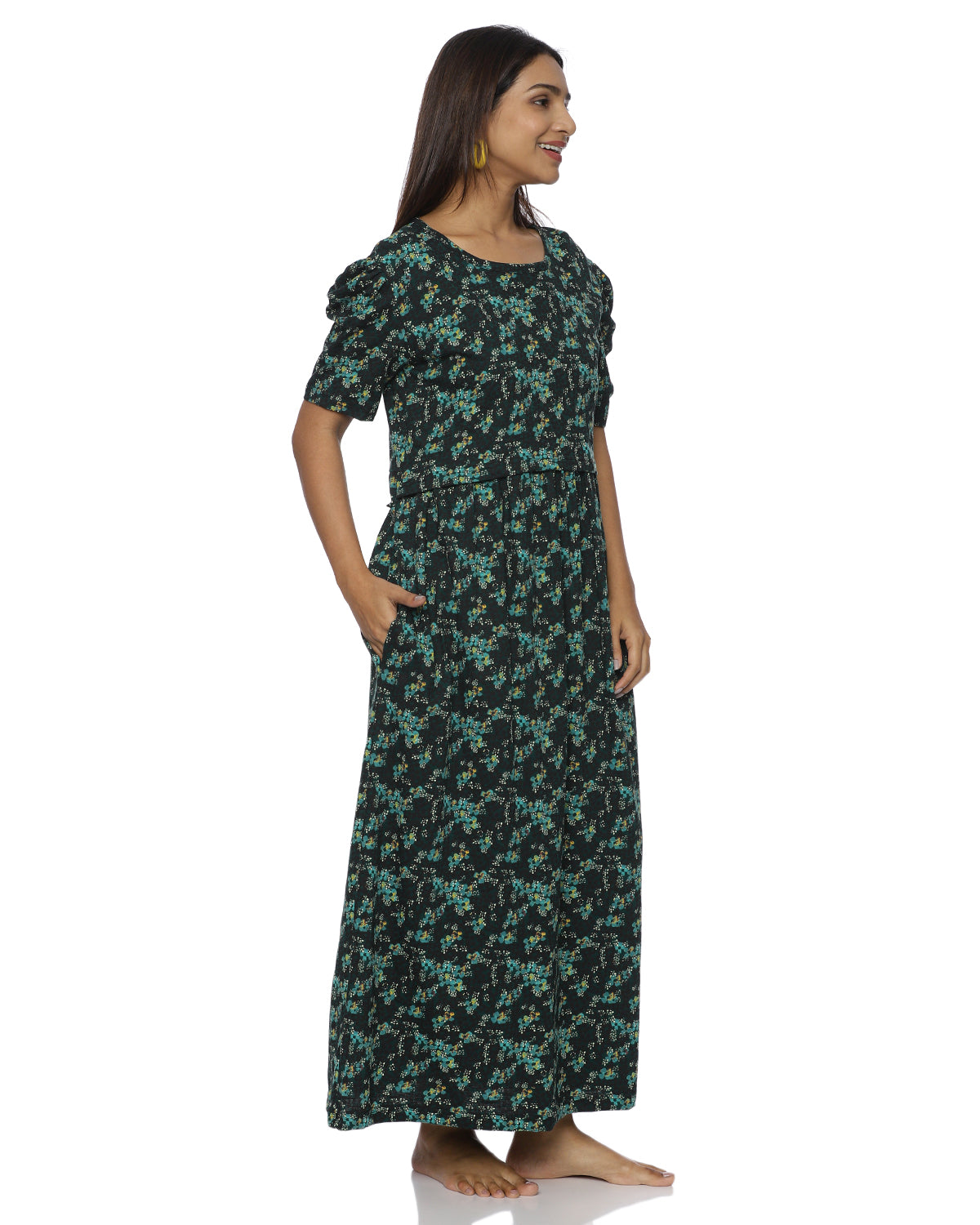 Indra Zipless Maternity Loungewear ā Full Length