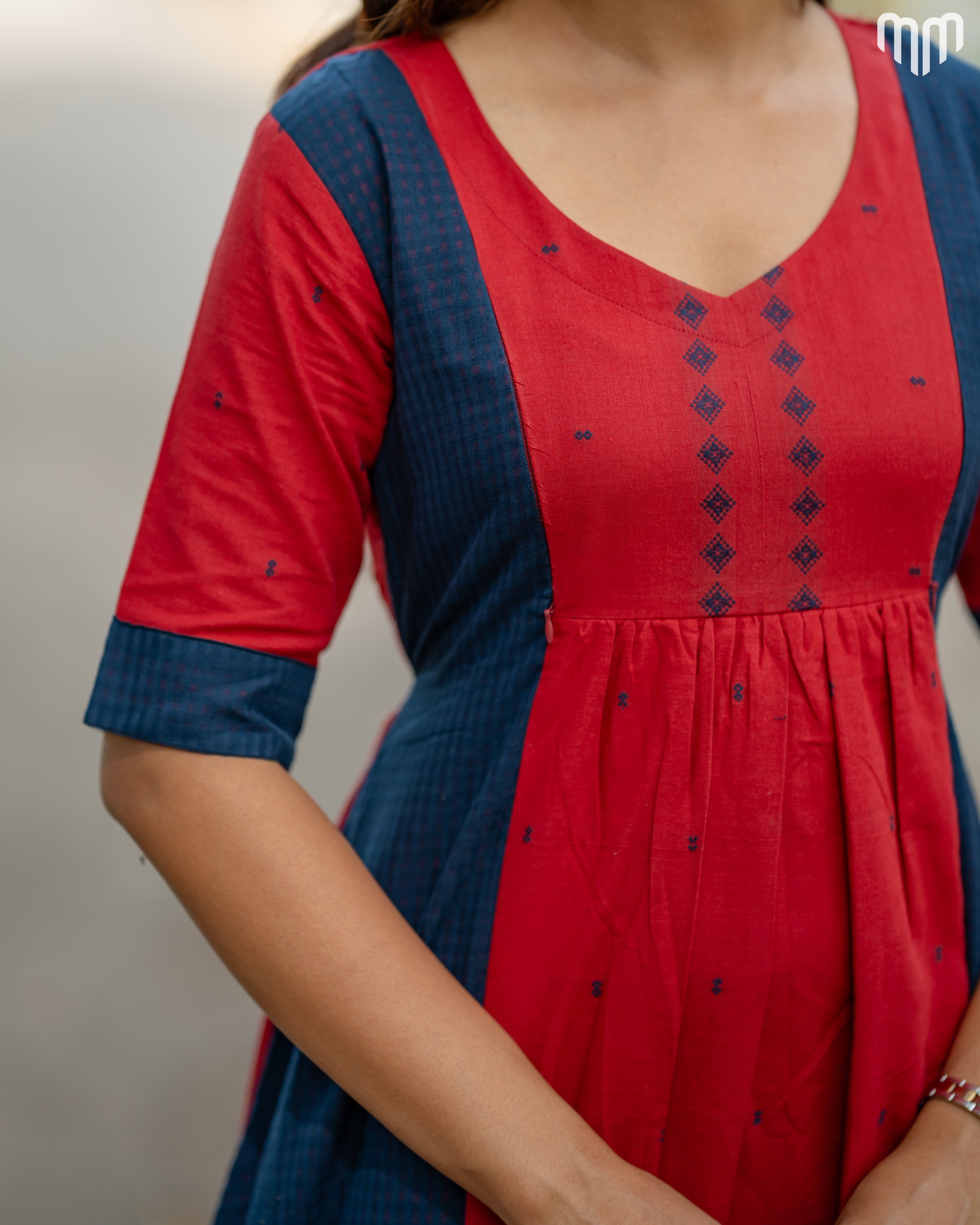 Mysha Handloom Cotton Maternity Maxi