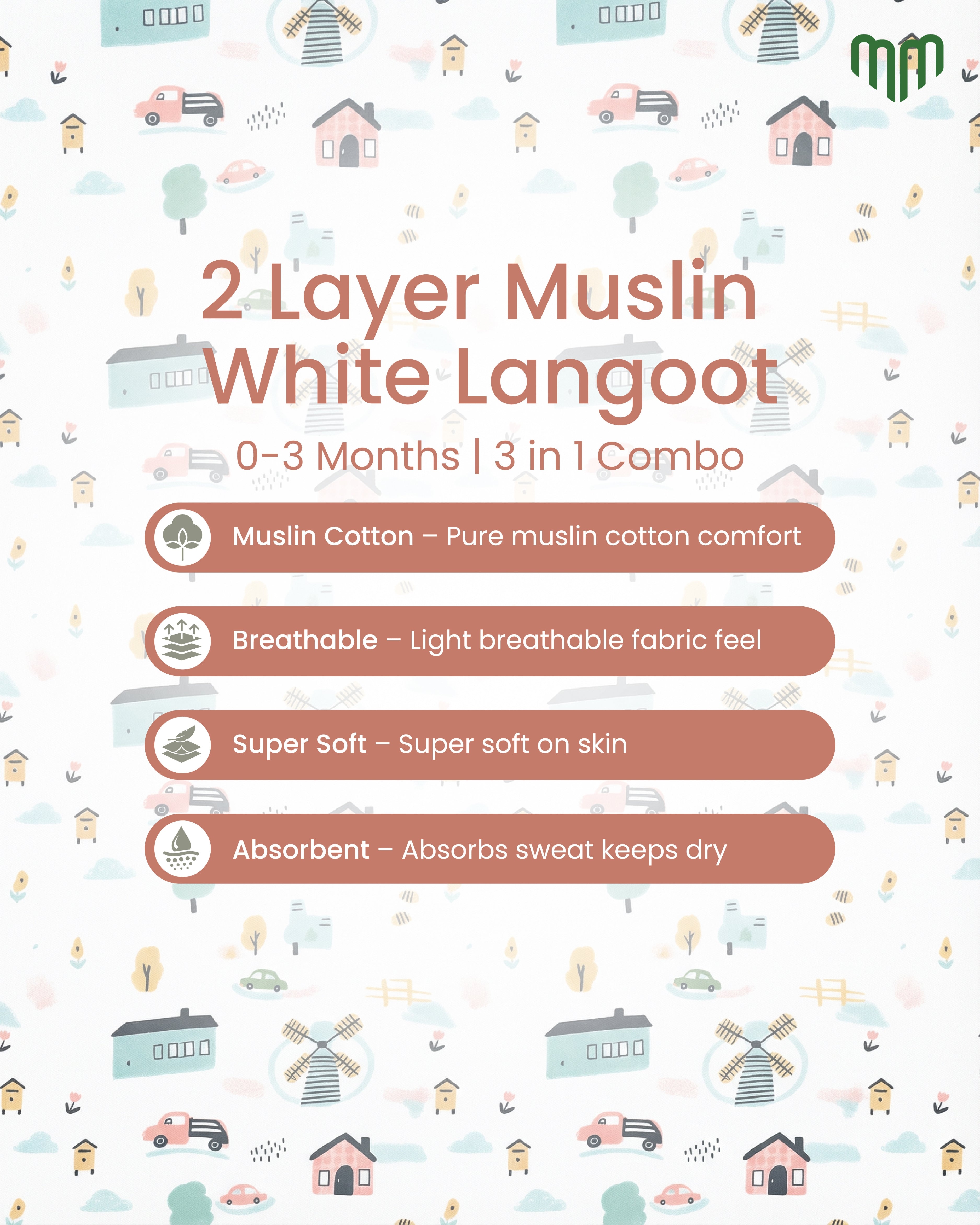 Little Home Muslin Nappy