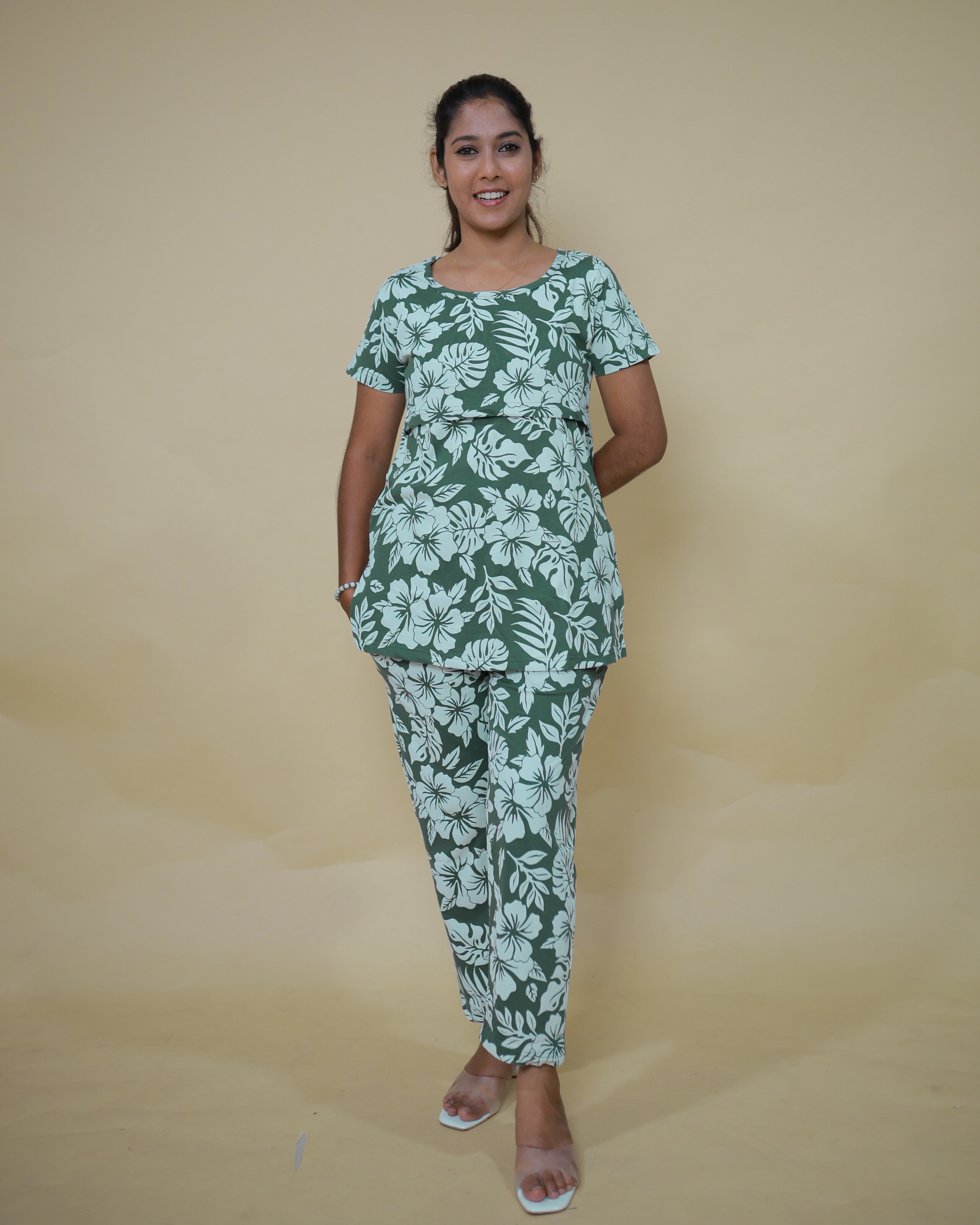 Champa Zipless Feeding Pant Set