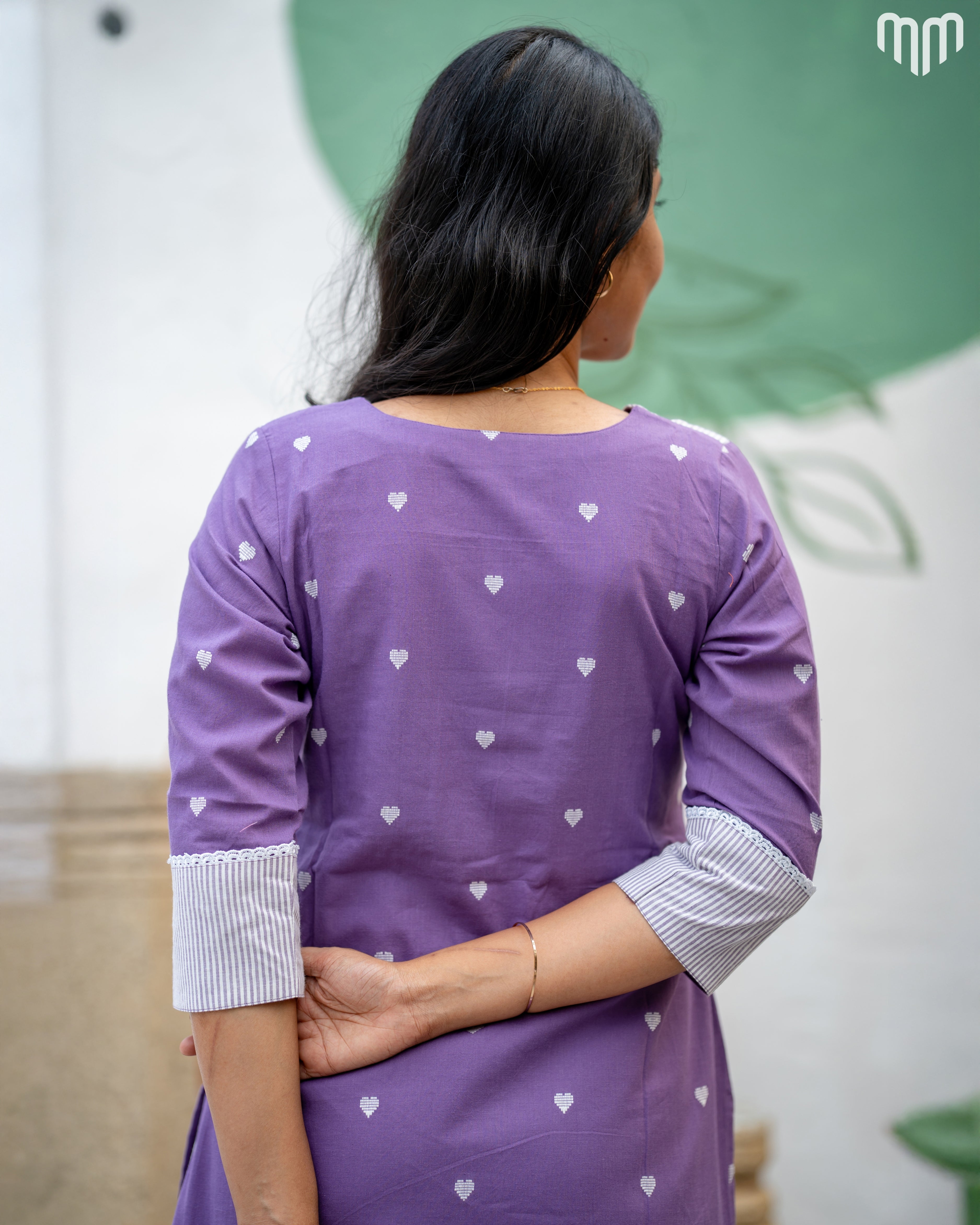Lovely_Purple Maternity Kurti Set