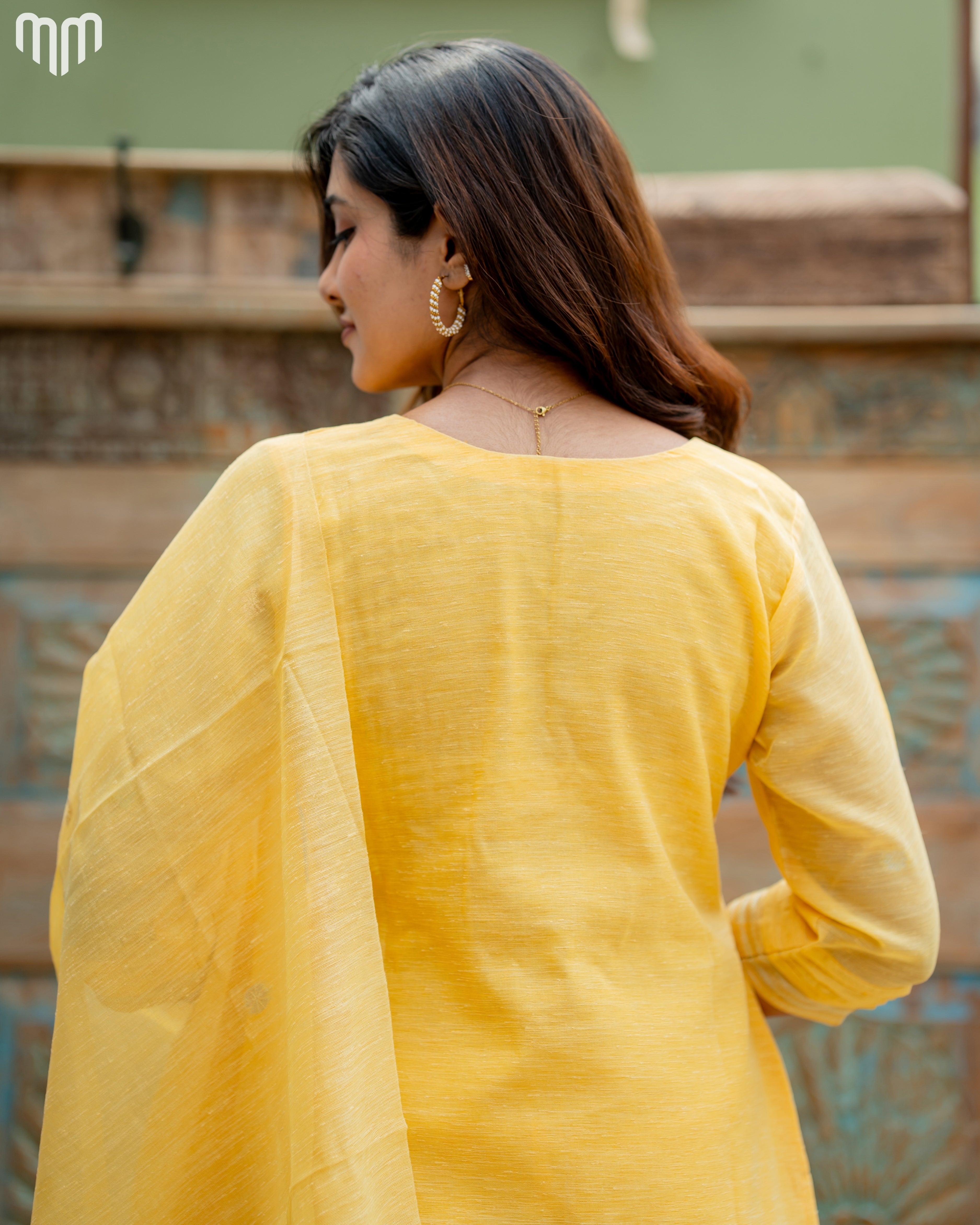 Yellow-Mimee Maternity Kurti Set
