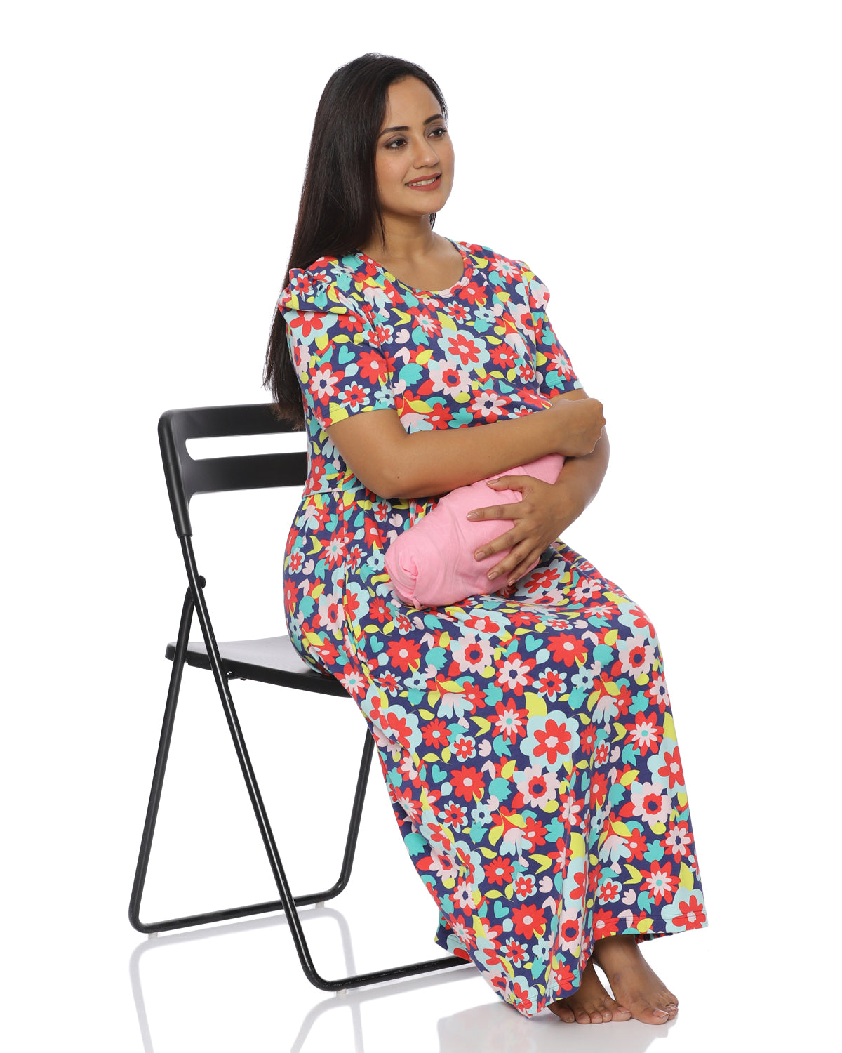 Dhara Zipless Maternity Loungewear – Calf Length