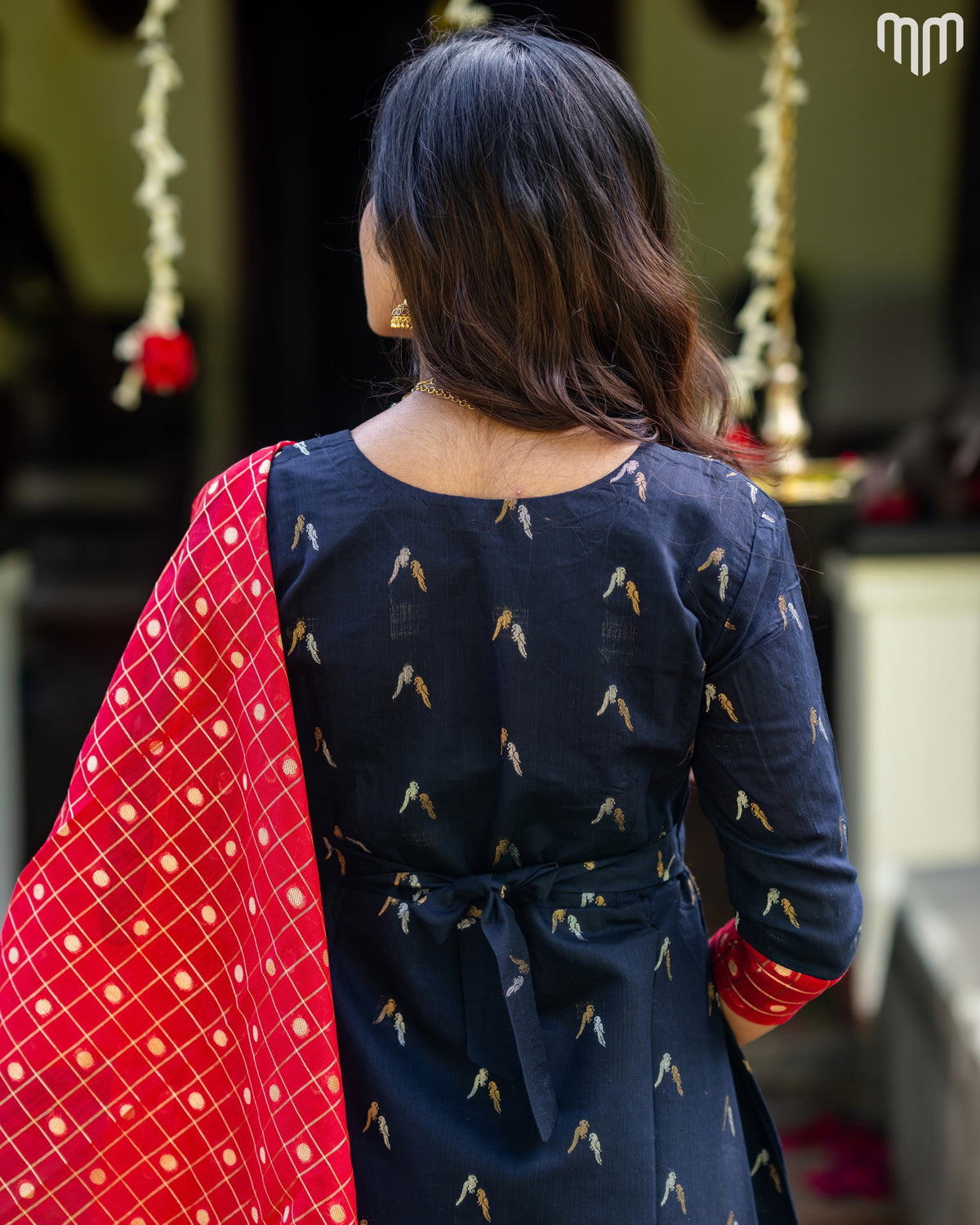 Avantika_02 Fancy Silk Maternity Maxi with Full Cotton Lining & Dupatta
