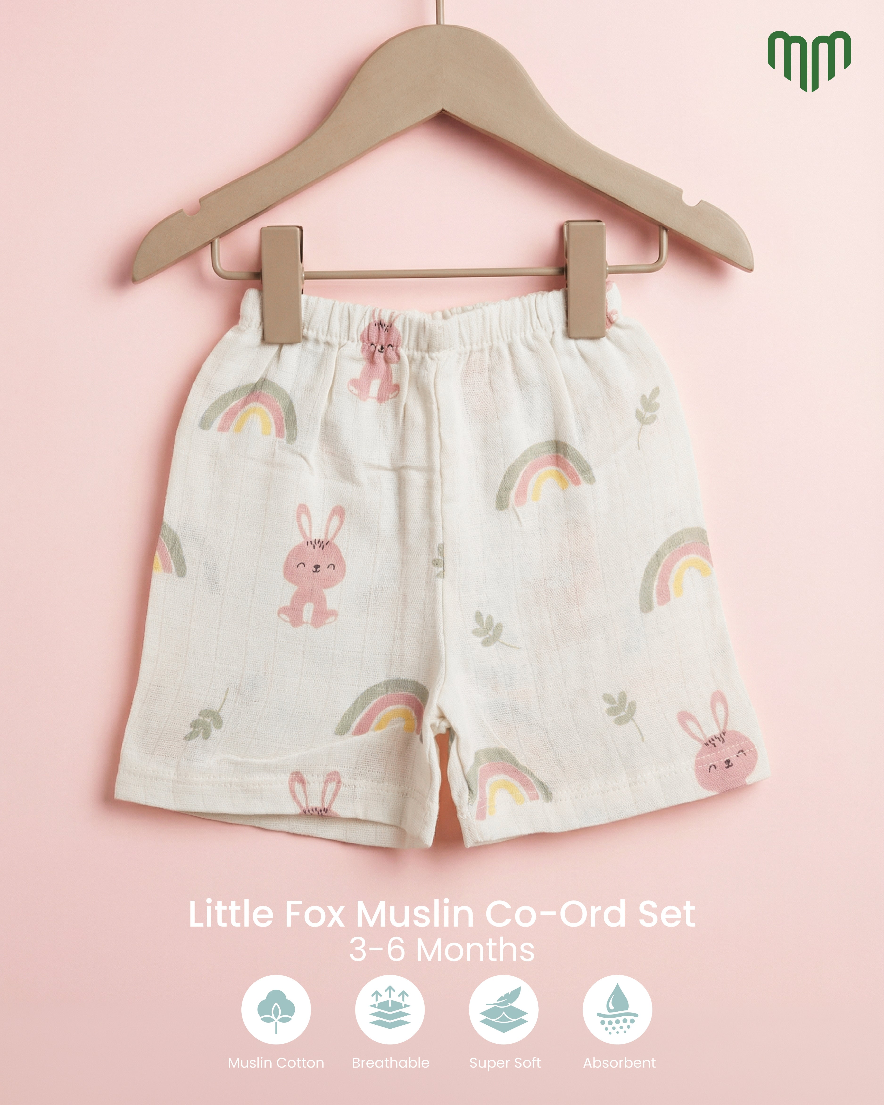 Little Rainbow Muslin Co-ord set