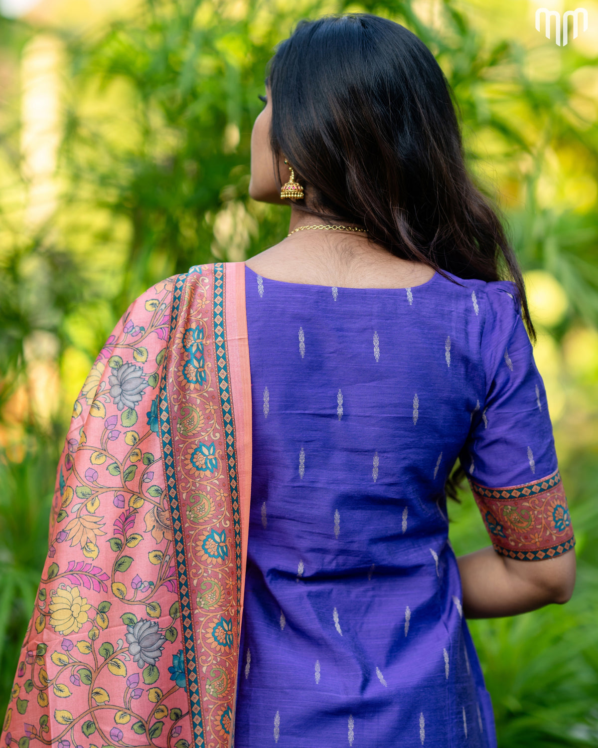 Drupathi Premium Raw Silk Maternity Kurti Set with top cotton lining