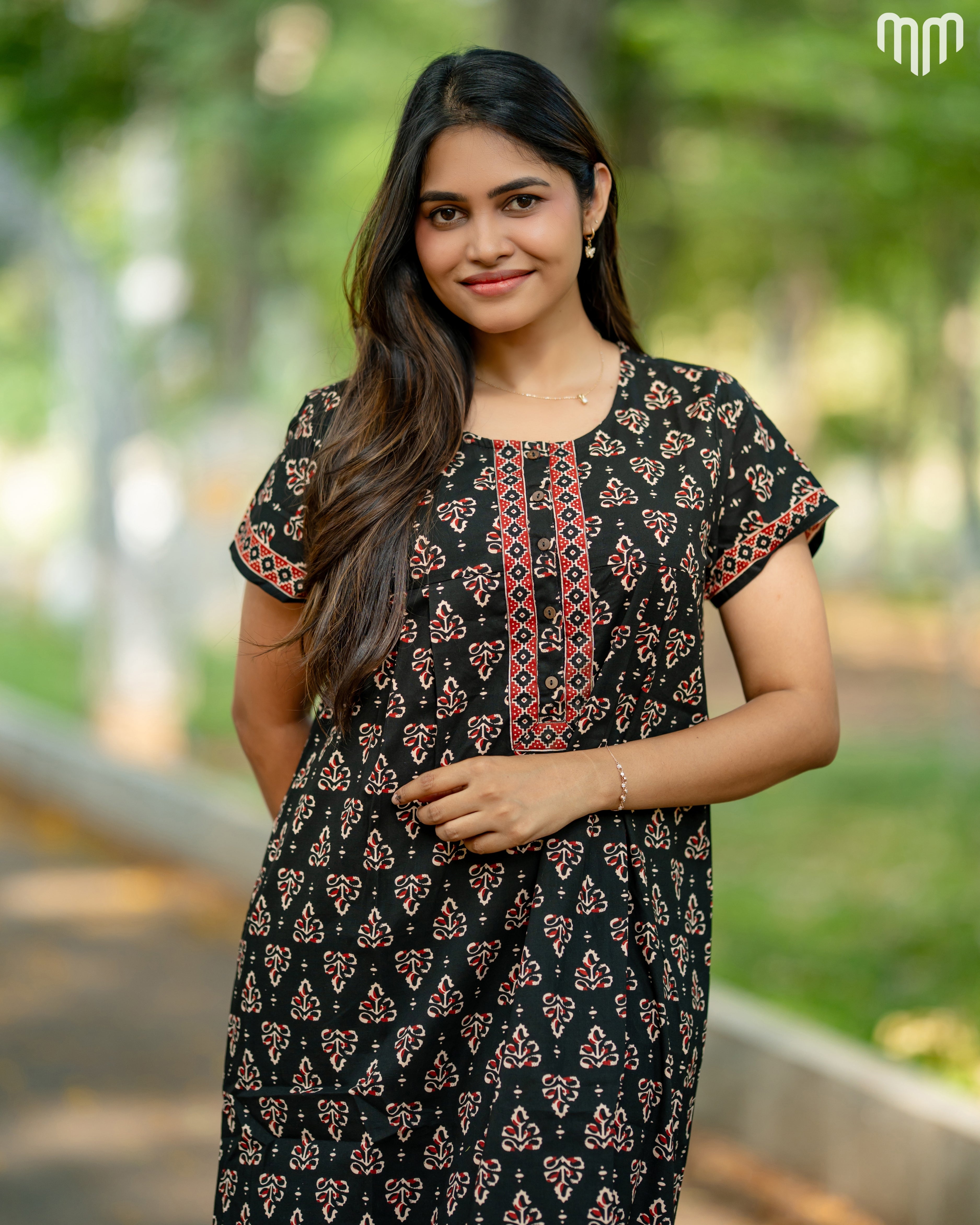 Kavin Cotton Essential Button-Up Nighty