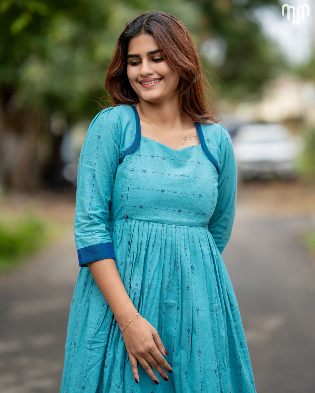 Teja Handloom Cotton Maternity Maxi