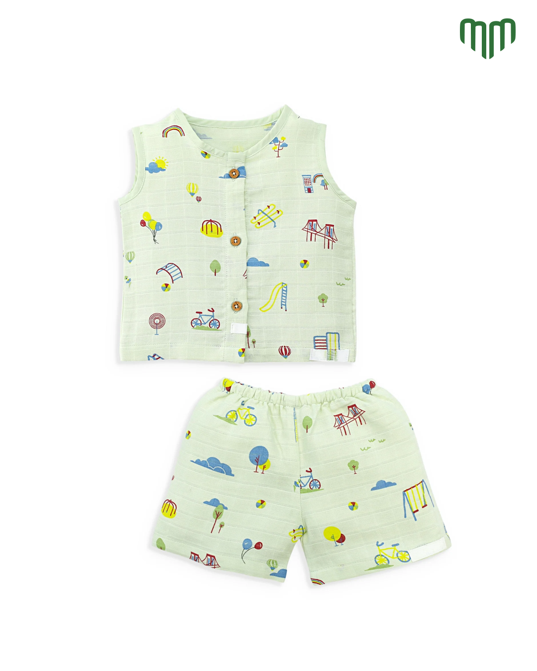 Little Play Muslin Sleeveless Top & Short
