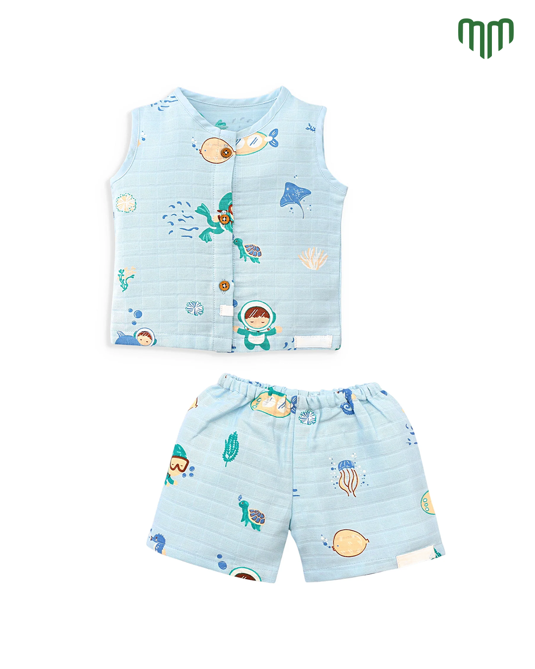 Little Swim Muslin Sleeveless Top & Short