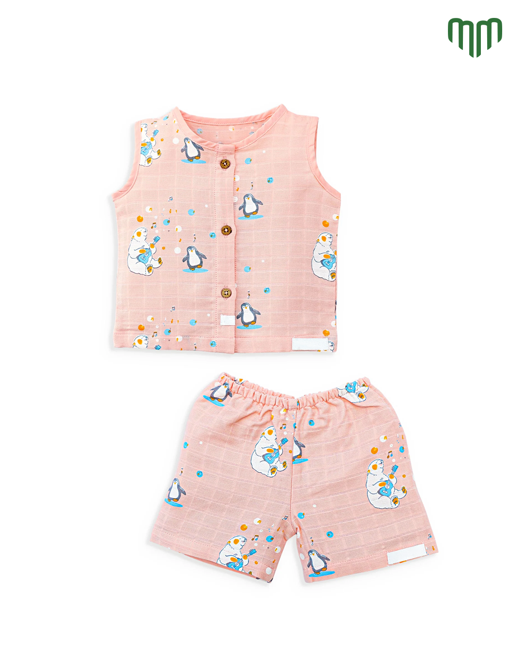 Little Penguin Muslin Sleeveless Top & Short