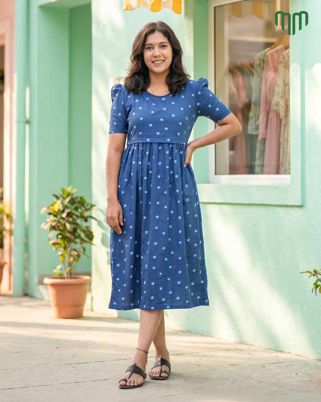 Tiny Star Zipless Maternity Loungewear – Calf Length