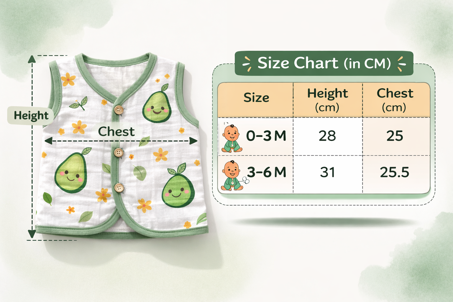 Little Elephant Muslin Jabla