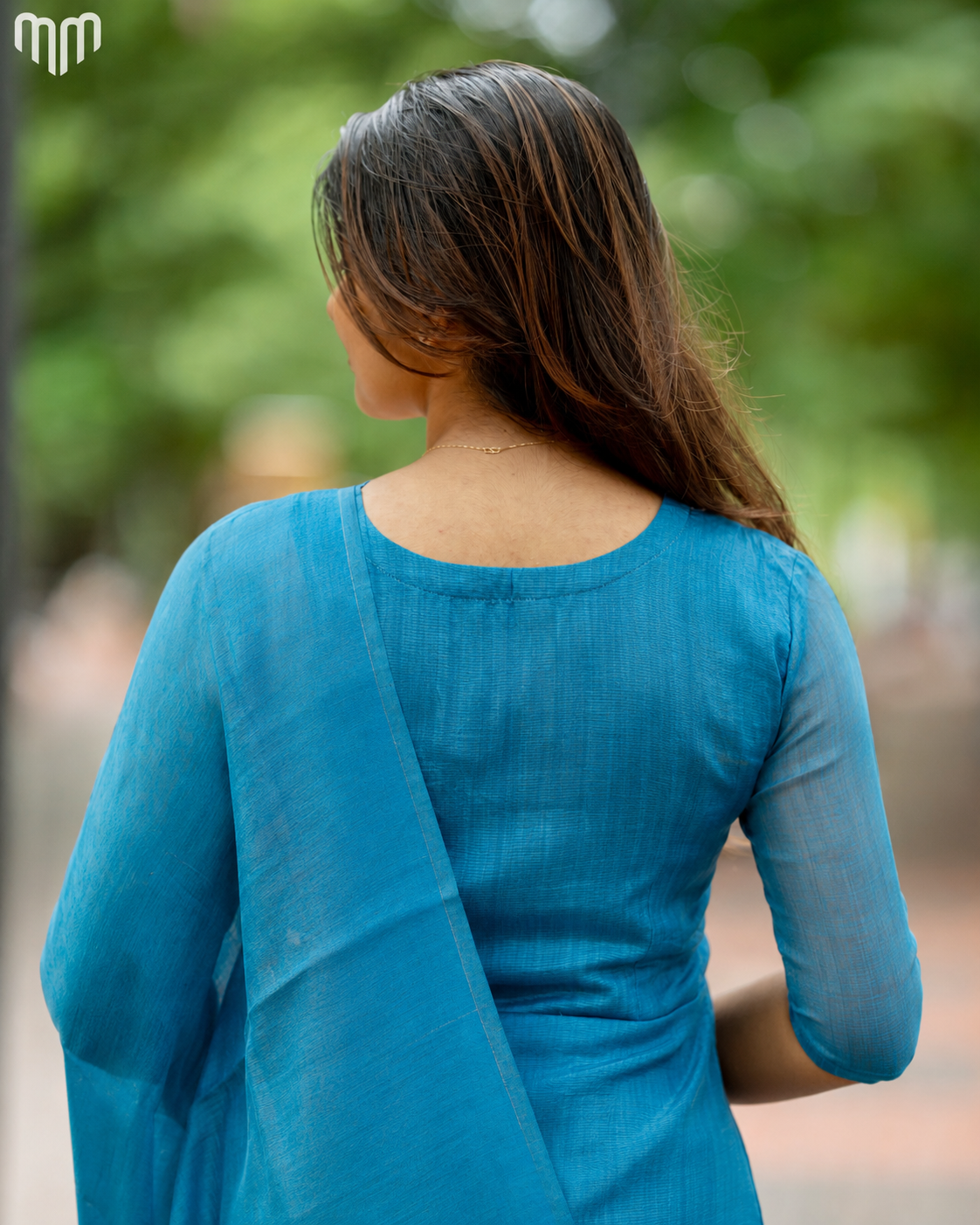 De_Teal Maternity Kurti Set - Top & Dupatta