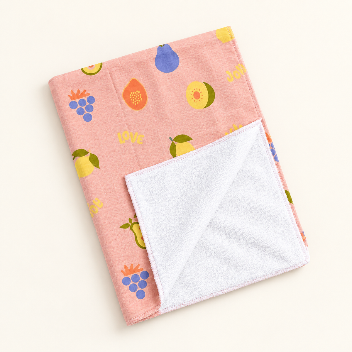Little Fruit Muslin Terry Dry Sheet