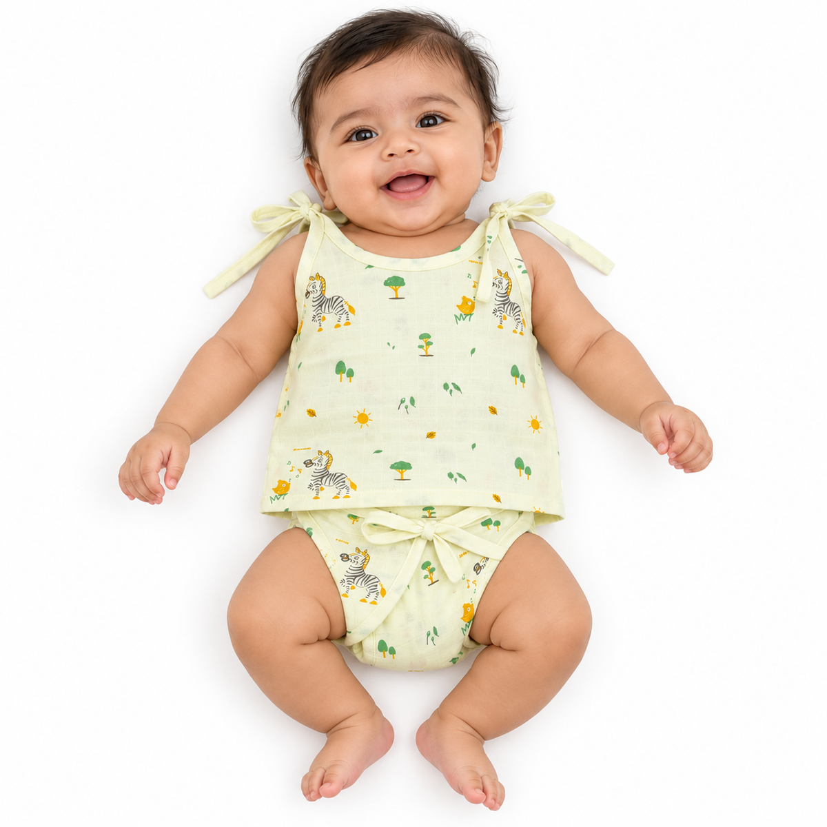 Little Animals Muslin Knot jabla & Reusable Muslin Nappies / Langot