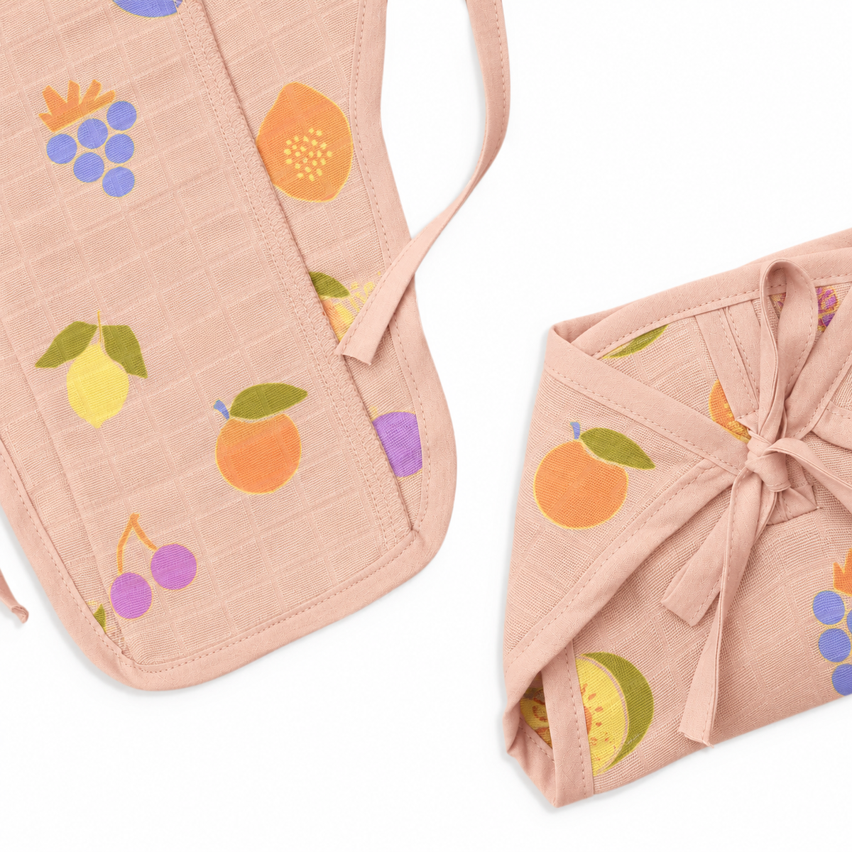 Little Fruits Muslin Knot jabla & Reusable Muslin Nappies / Langot