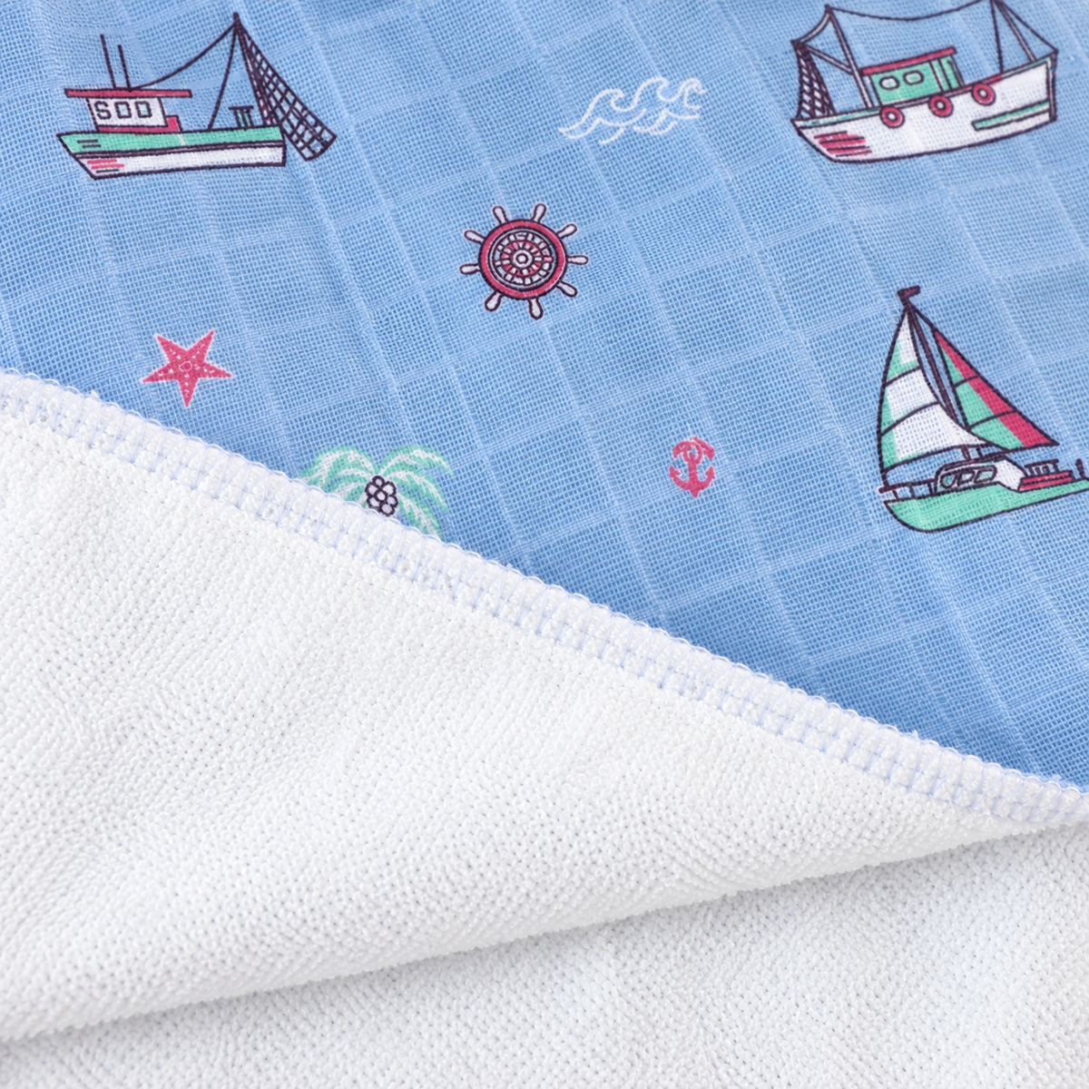 Little Ship Muslin Terry Dry Sheet